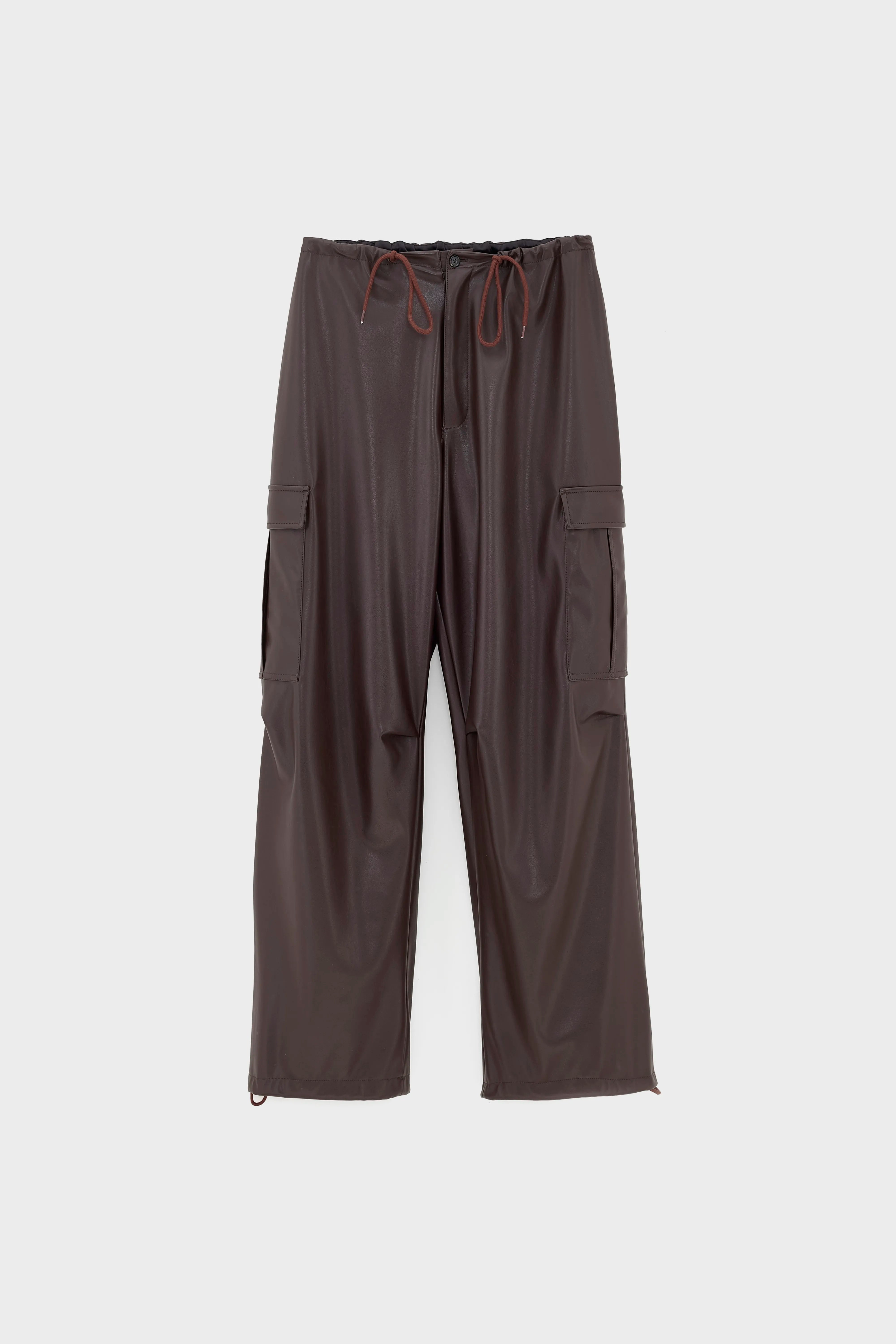 Jecko baggy broek in imitatieleer (252 / W / EBENE)