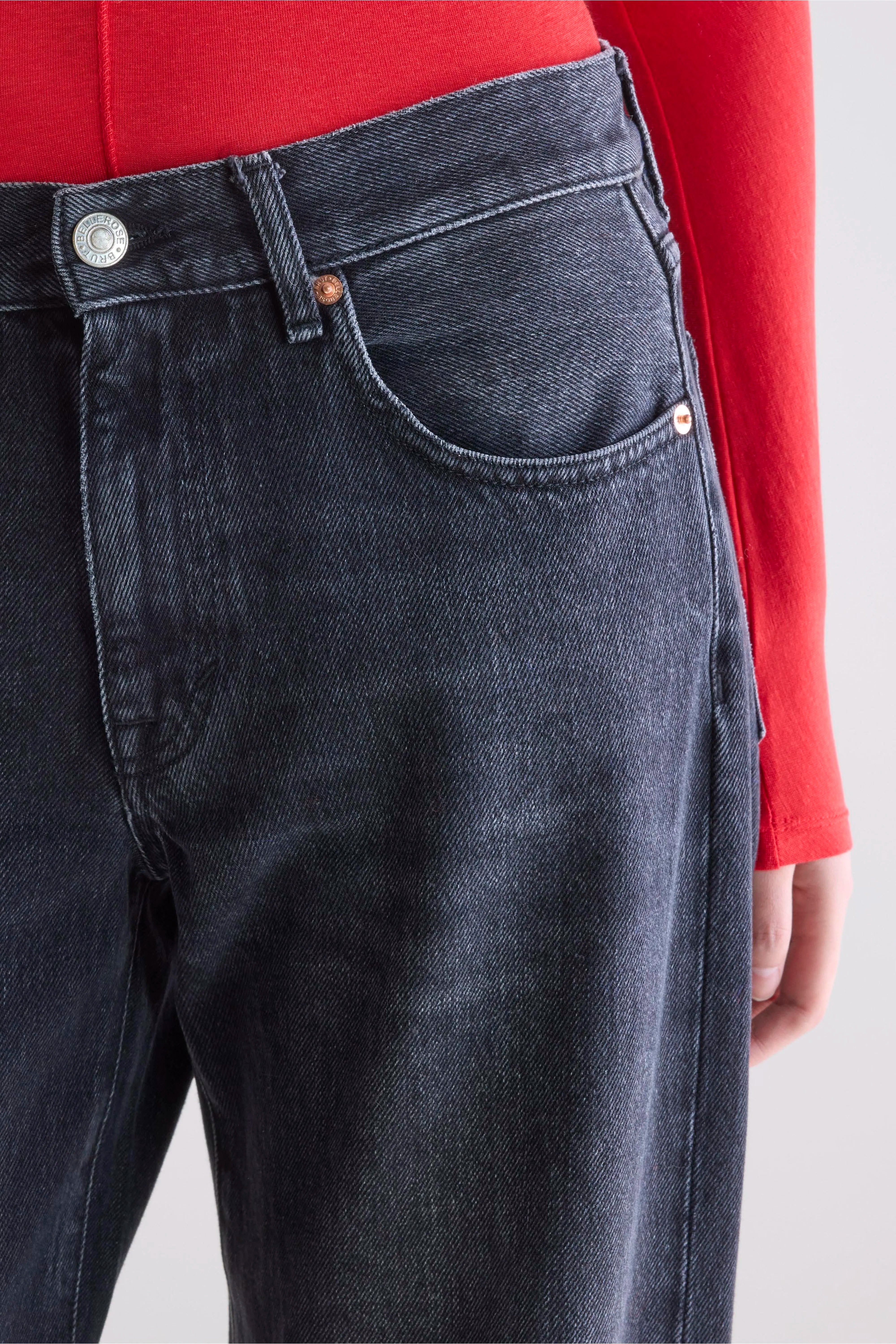 Denim N. 97 wide jeans (252 / W / USED BLACK)