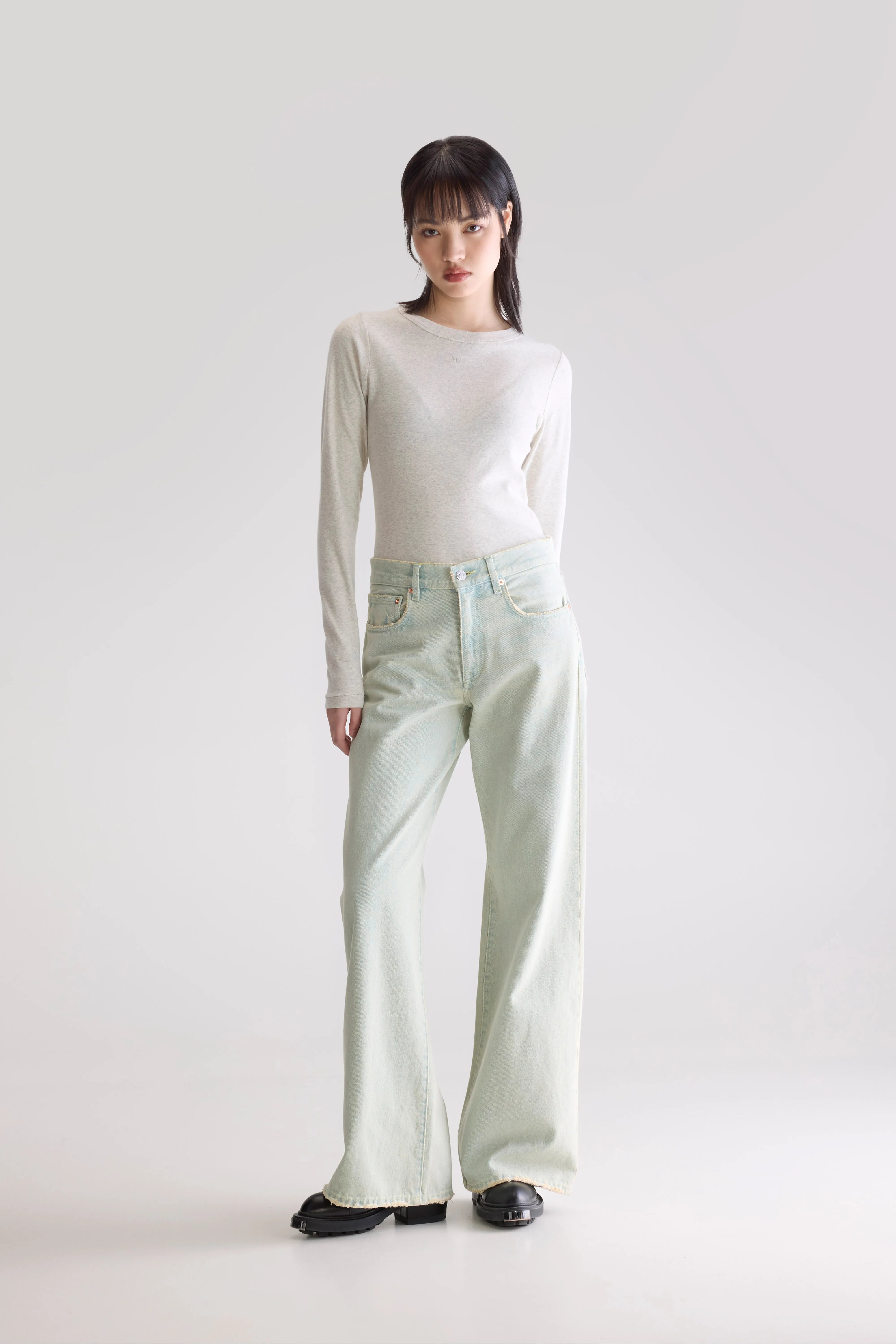 Denim N. 97 Wide Jeans - Dusty bleach For Women | Bellerose