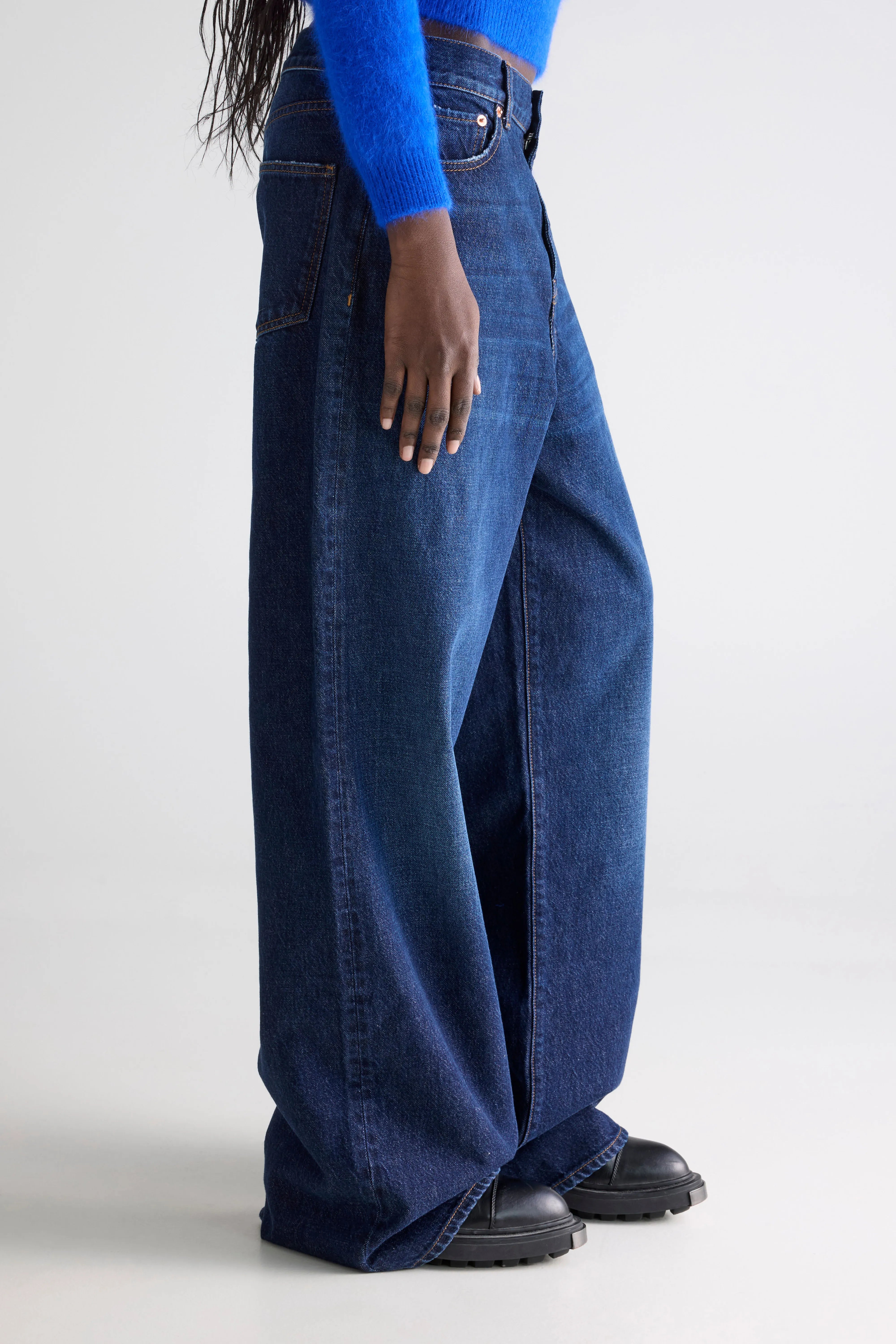 Denim N. 64 wijde jeans (252 / W / RINSE)