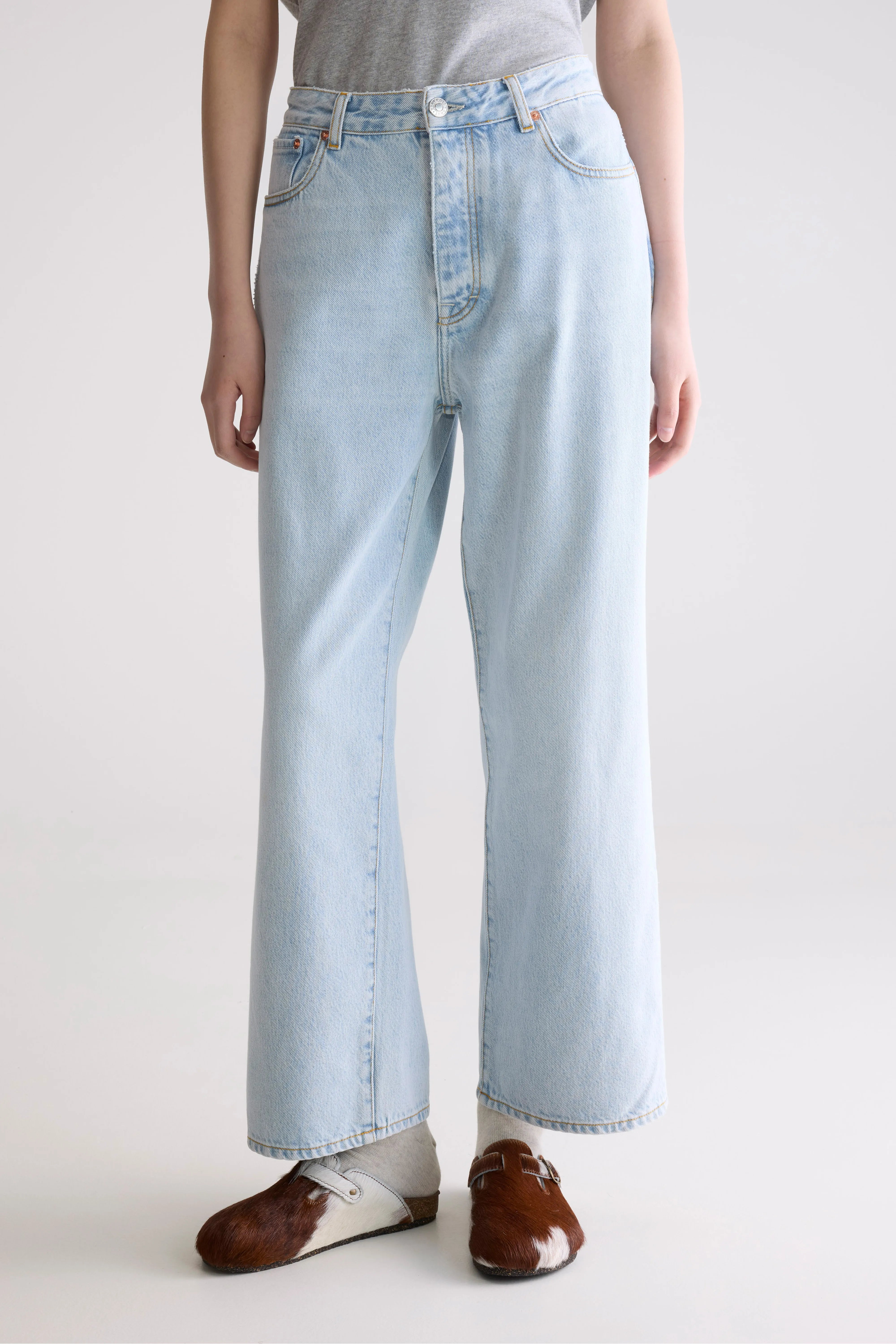 Denim N. 66 Wide Jeans - Used lt blue For Women | Bellerose