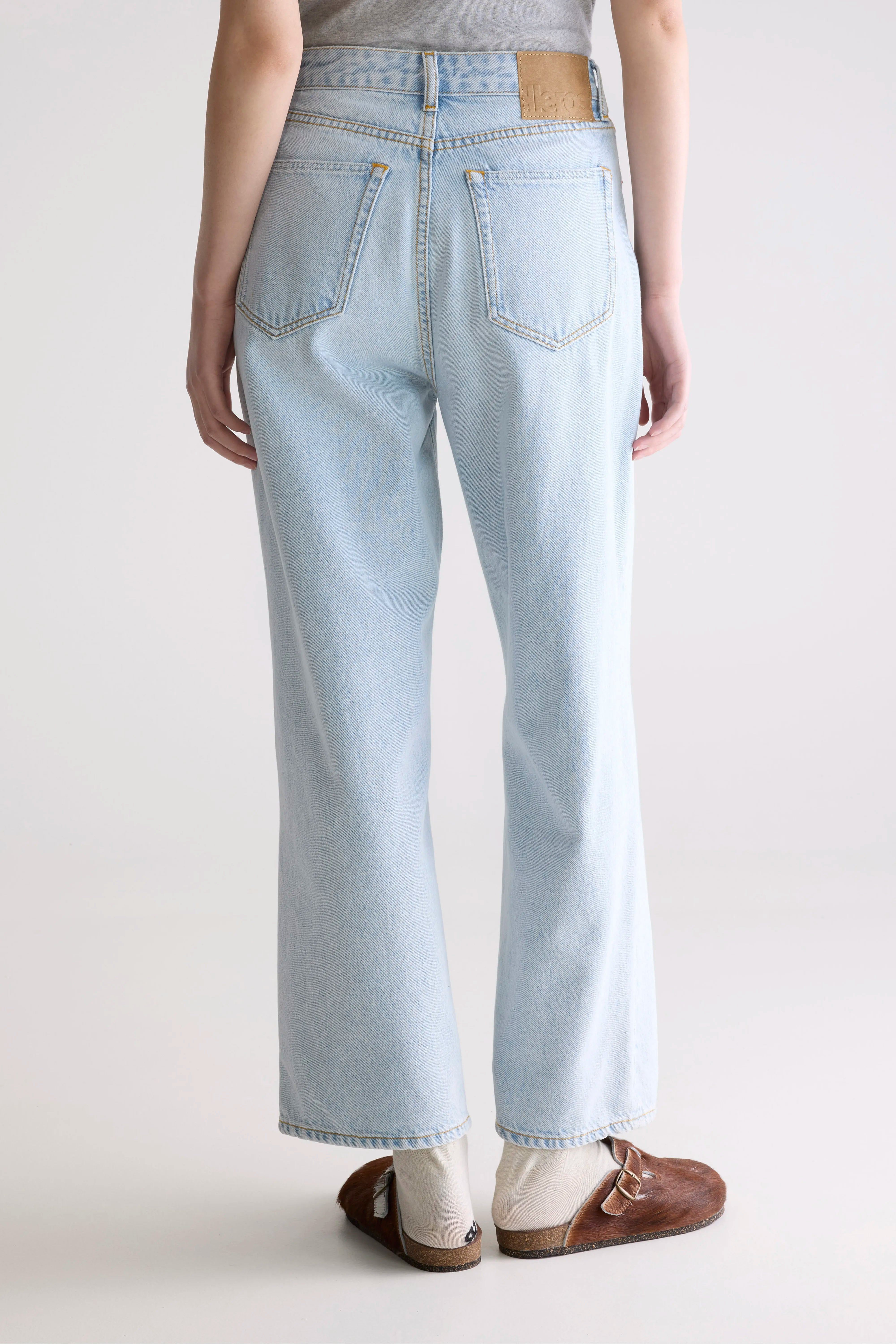 Denim N. 66 Wide Jeans - Used lt blue For Women | Bellerose