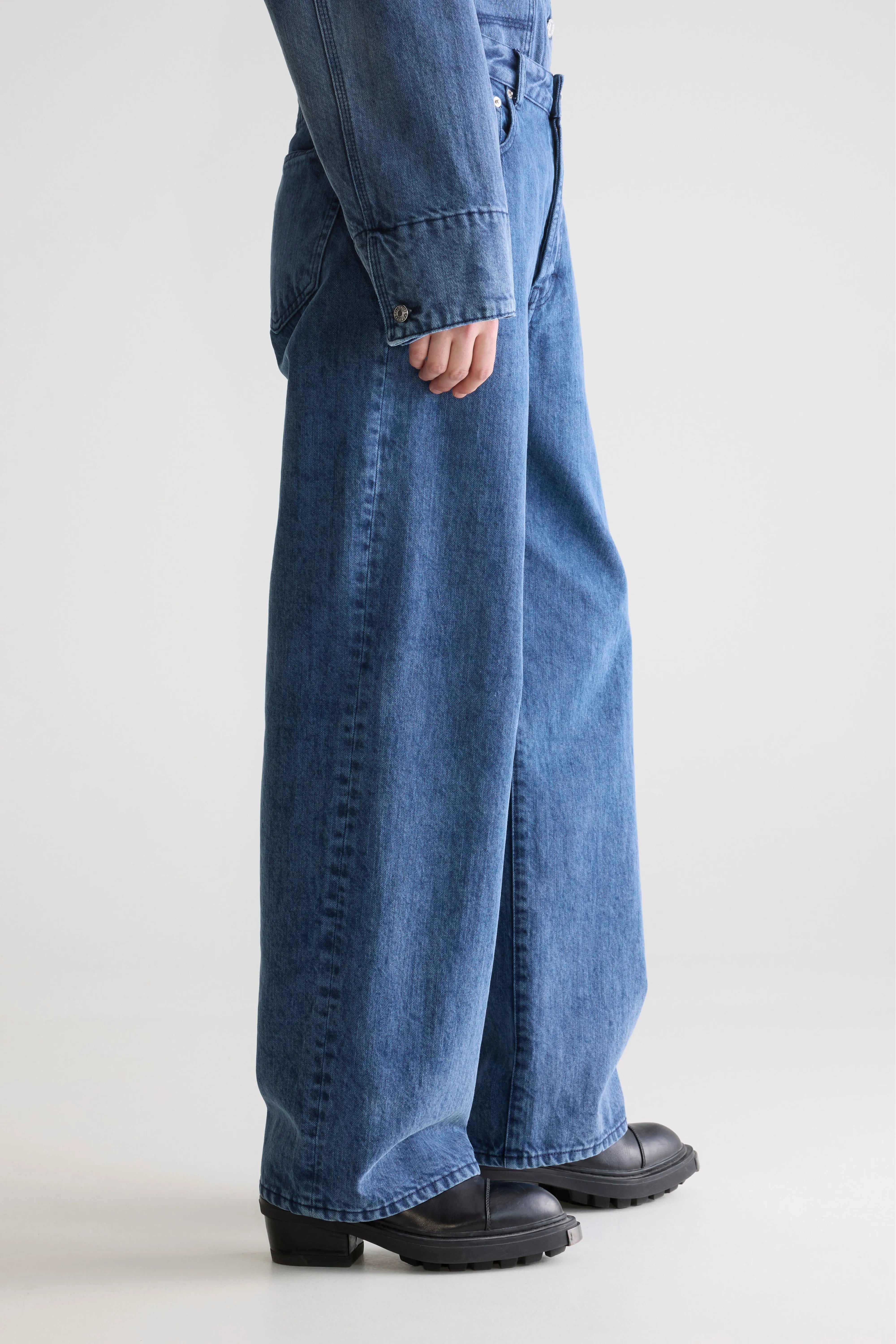 Denim N. 66 wijde jeans (252 / W / BLUE SNOW)