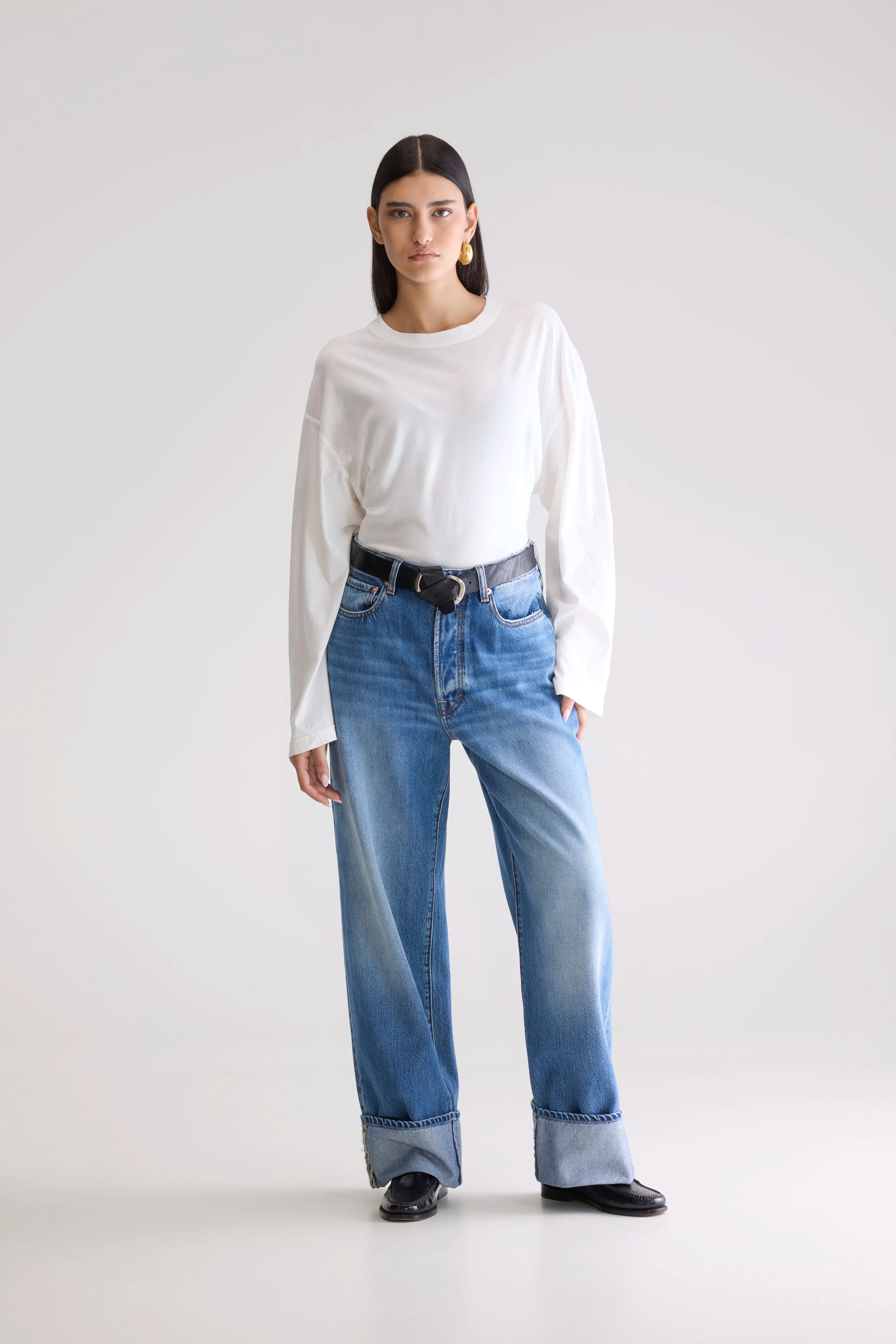 Denim N. 67 Loose Jeans - Blue stone For Women | Bellerose