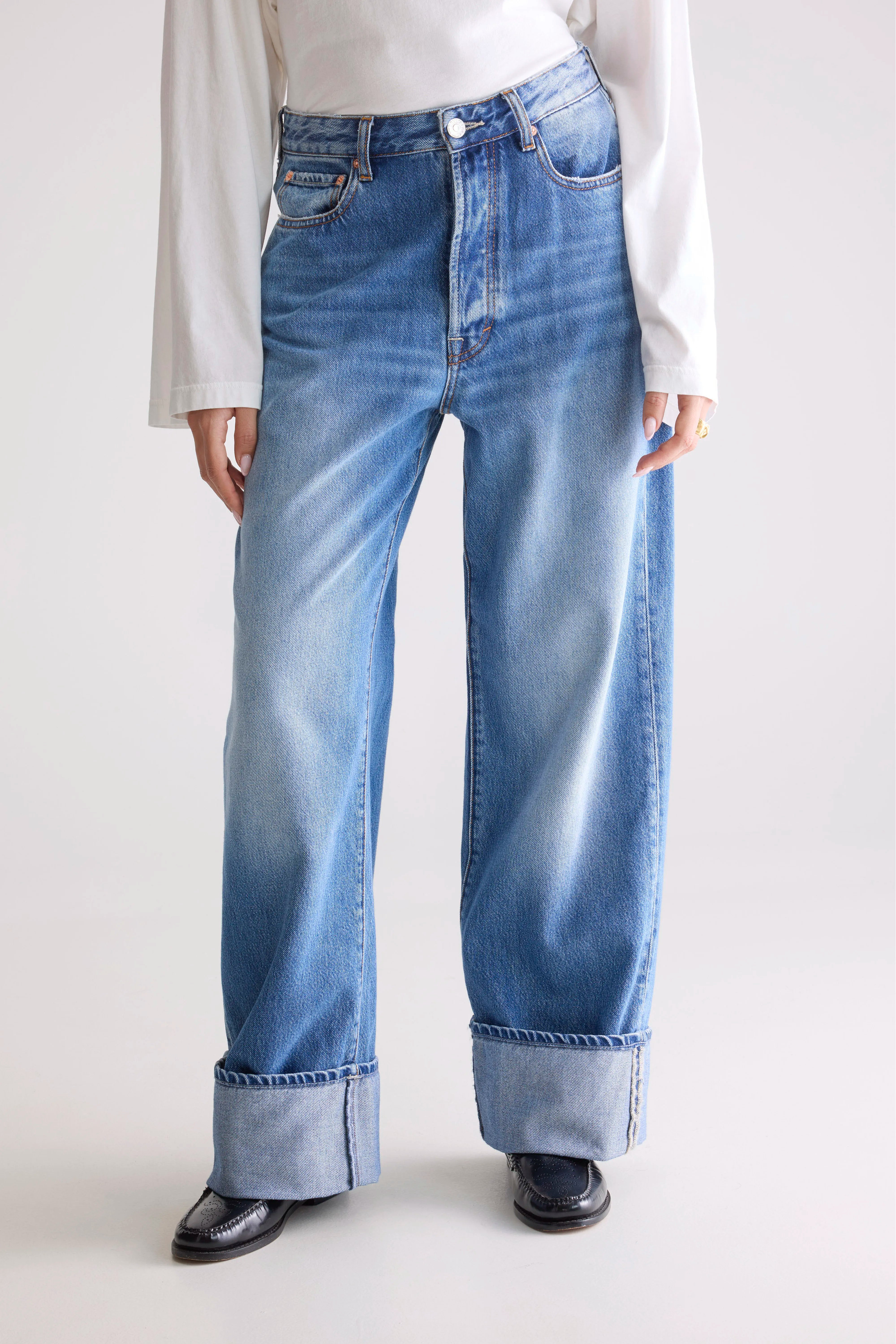 Denim N. 67 Loose Jeans - Blue stone For Women | Bellerose
