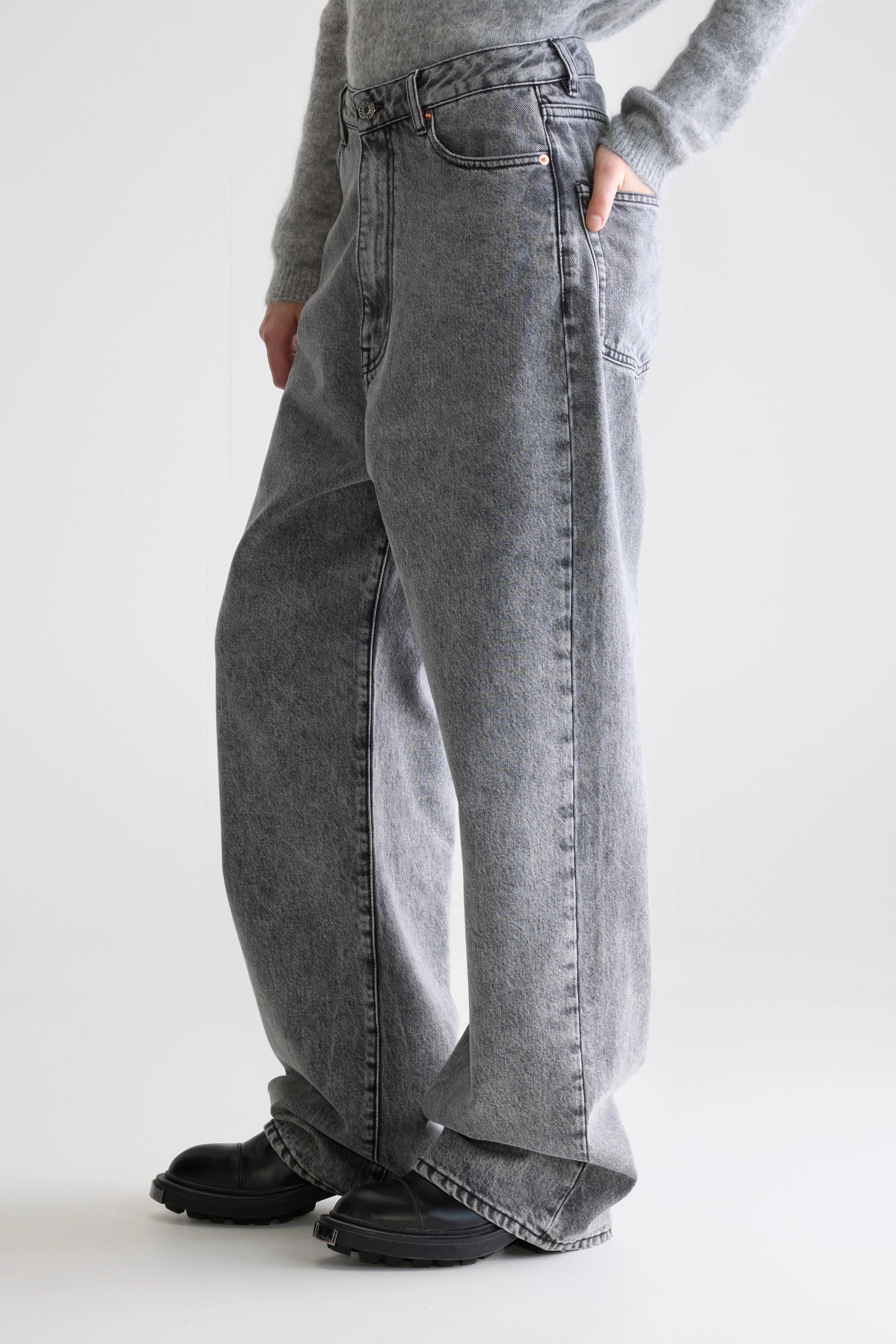 Denim N. 68 Baggy Jeans - Black stone Voor Dames | Bellerose