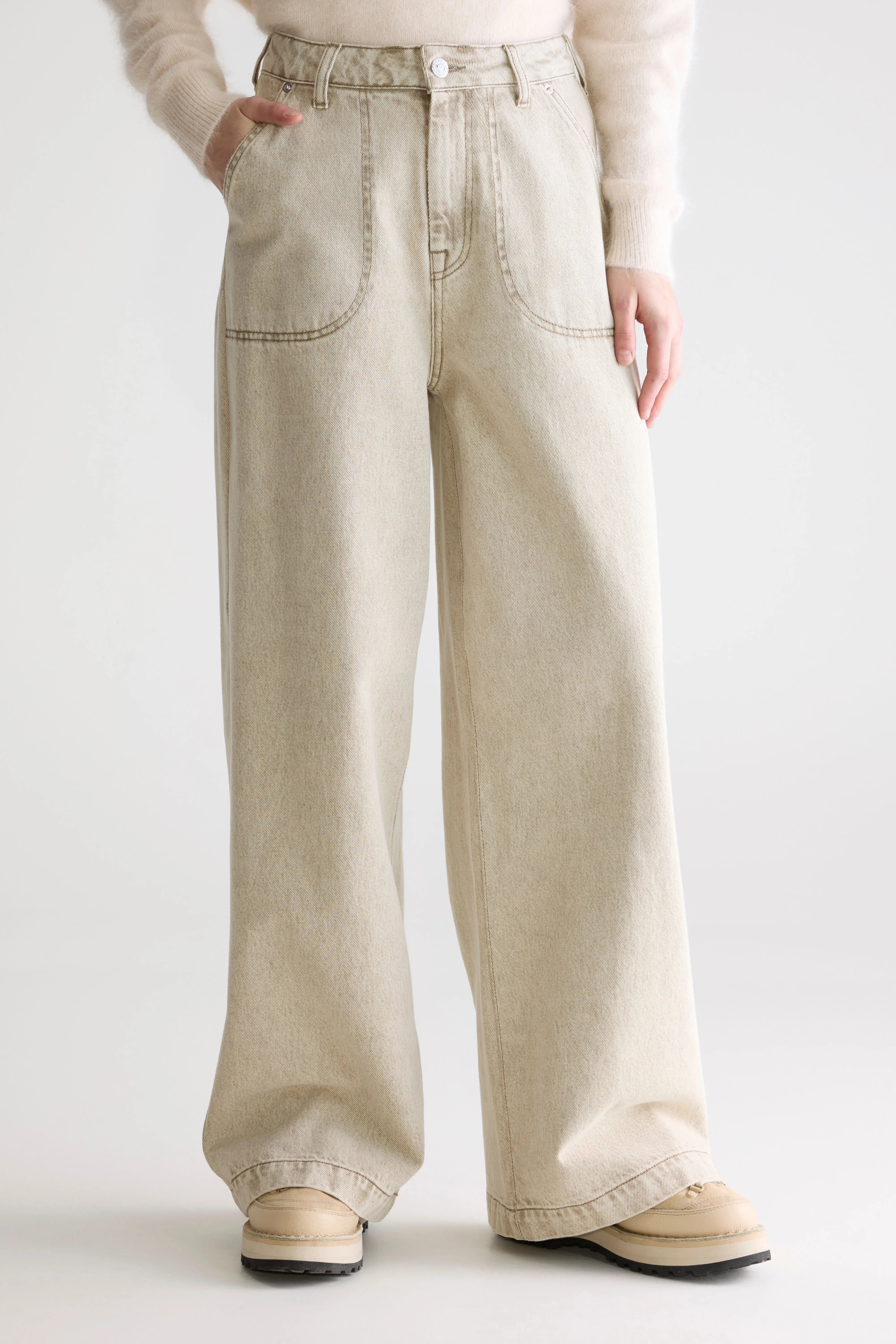 Denim N. 62 Wijde Jeans - Beige snow Voor Dames | Bellerose