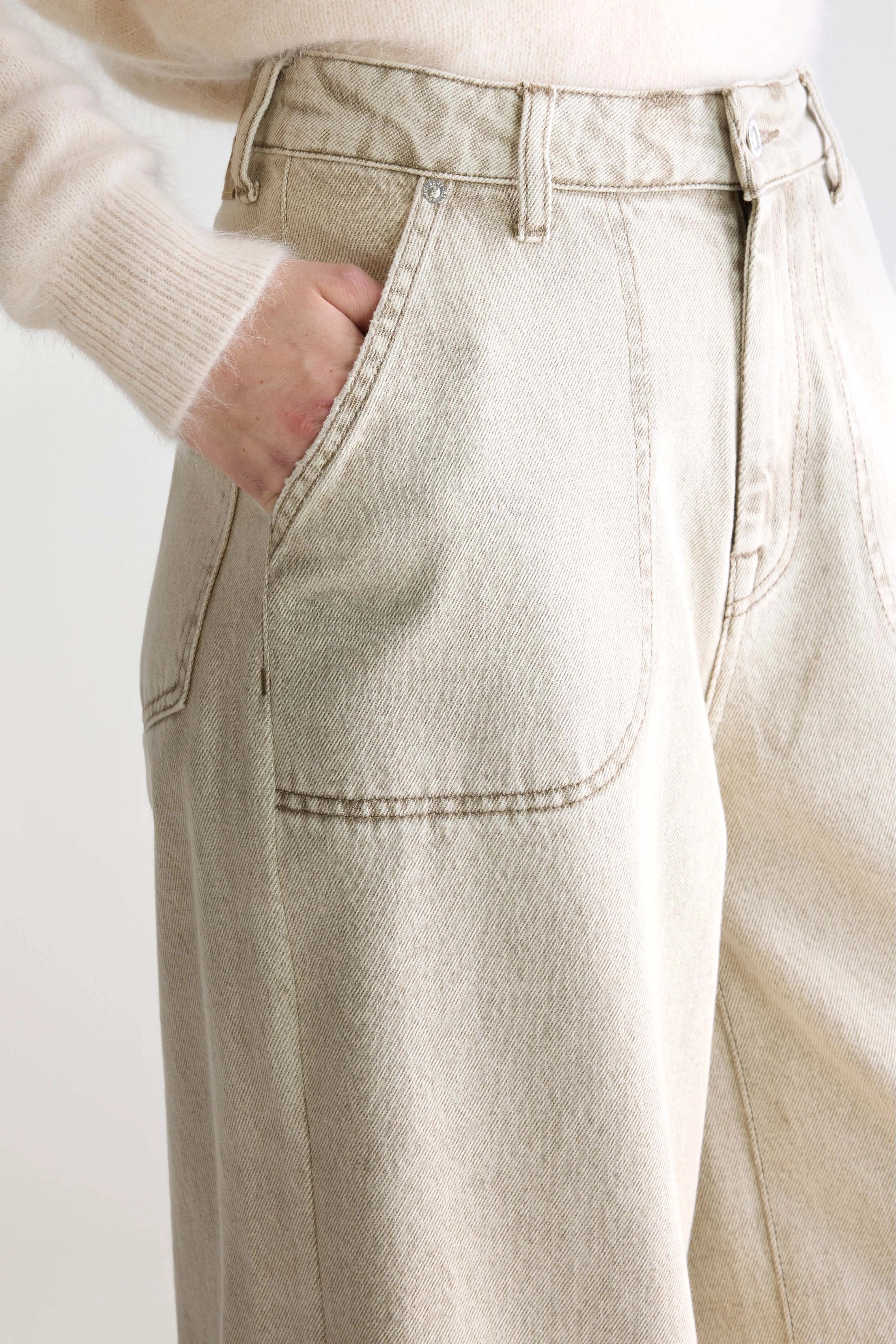 Denim N. 62 wide jeans (252 / W / BEIGE SNOW)
