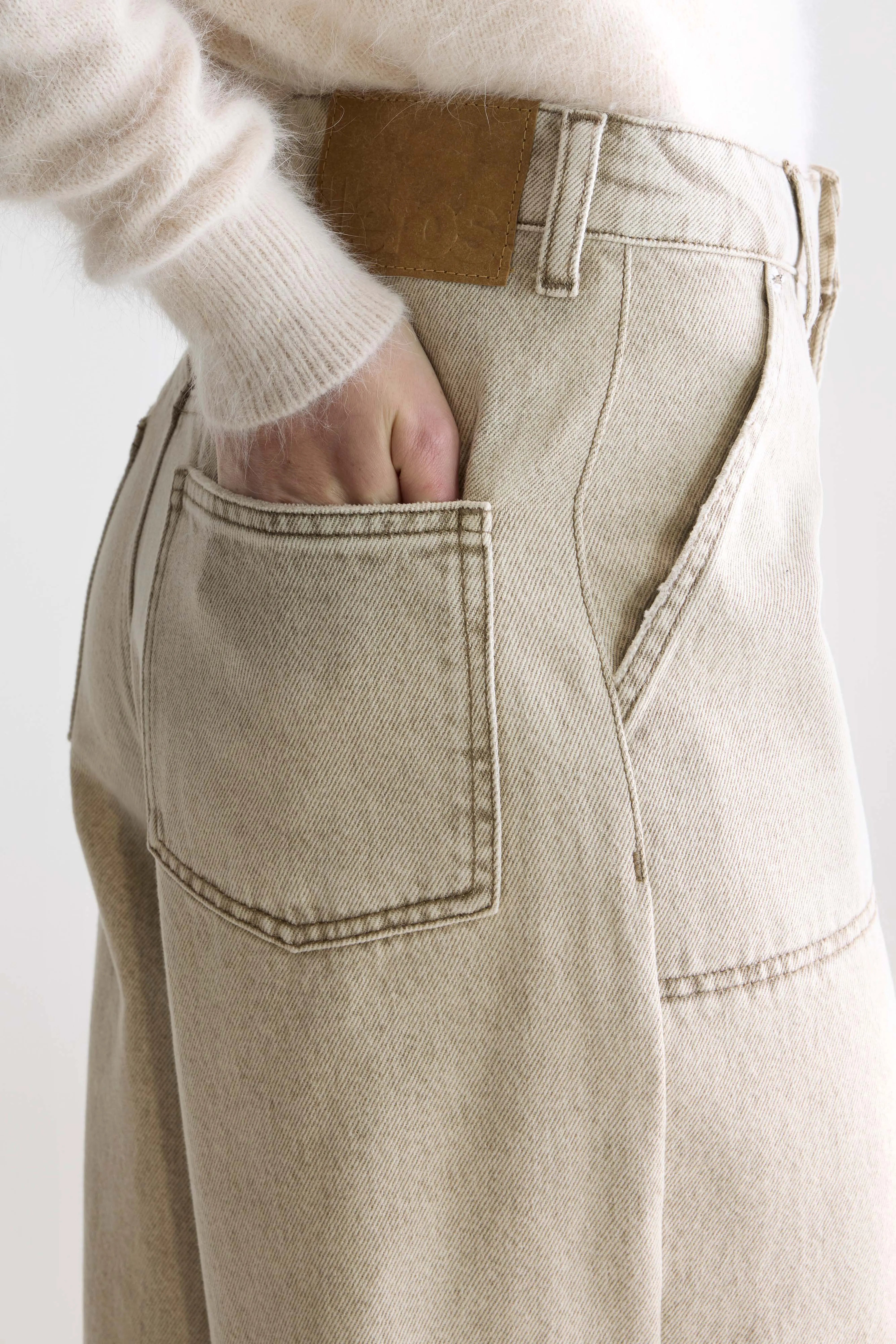 Denim N. 62 wide jeans (252 / W / BEIGE SNOW)