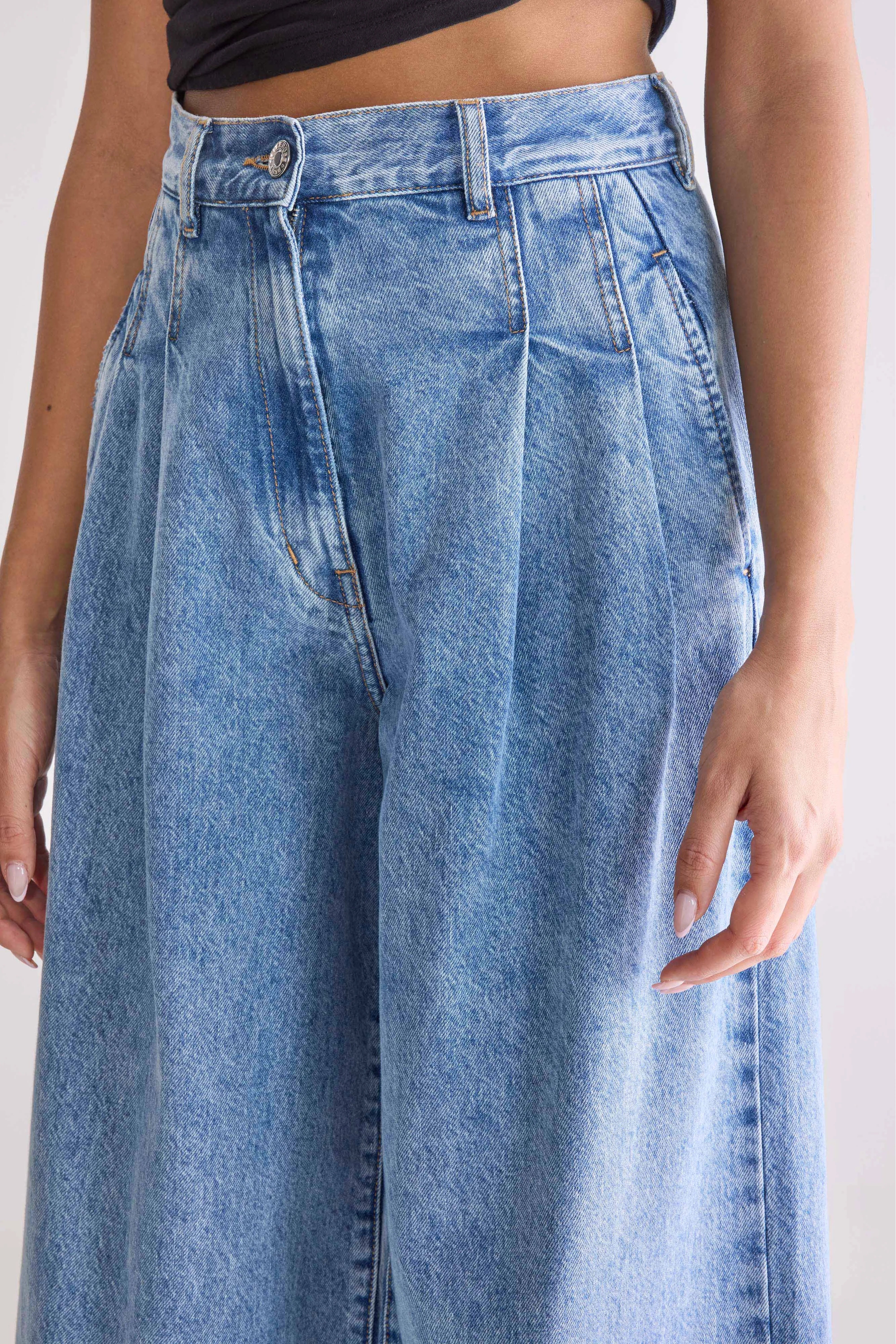 Denim N. 74 super-wide jeans (252 / W / STONE BLUE)