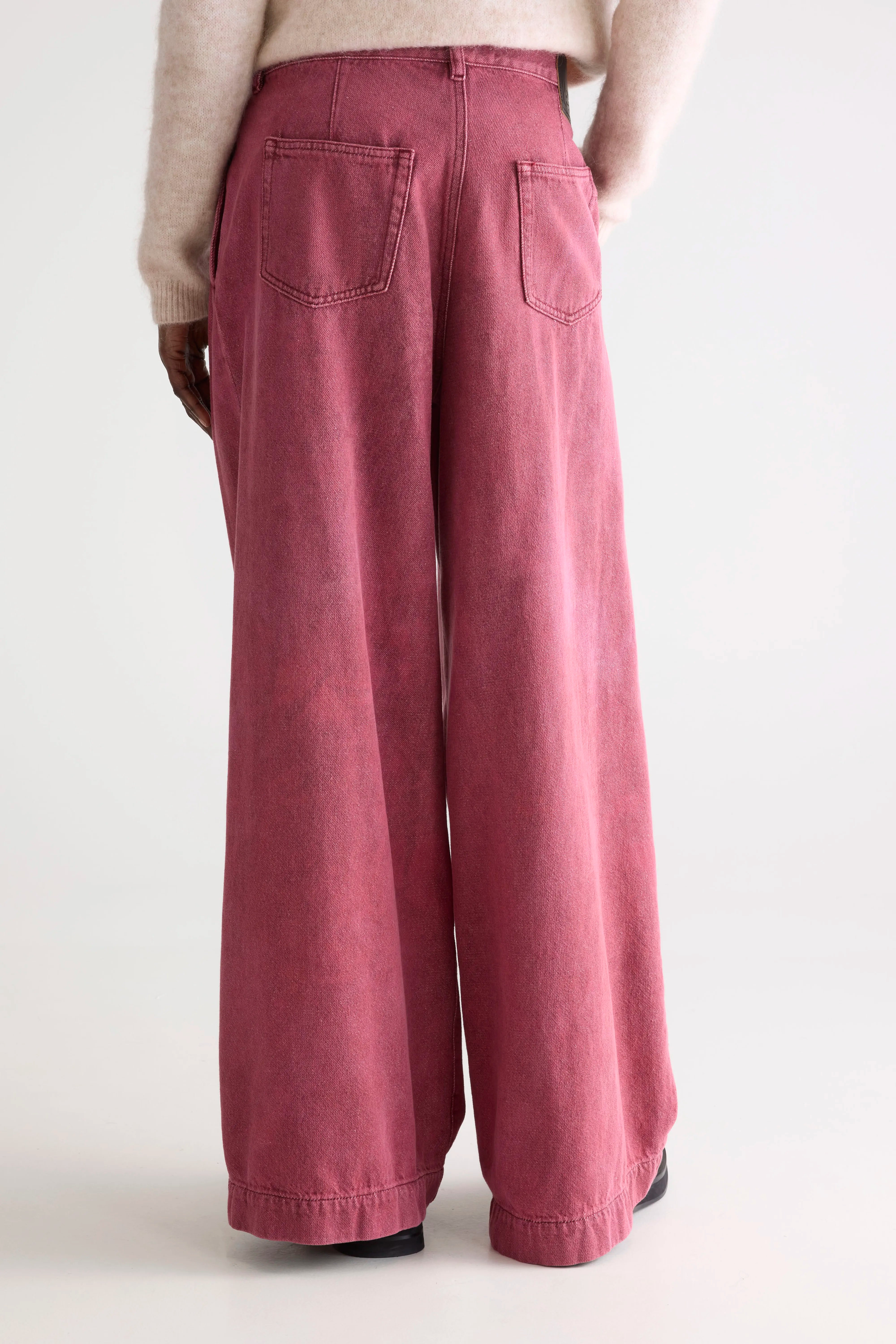 Denim N. 74 super-wide jeans (252 / W / WINE STONE)