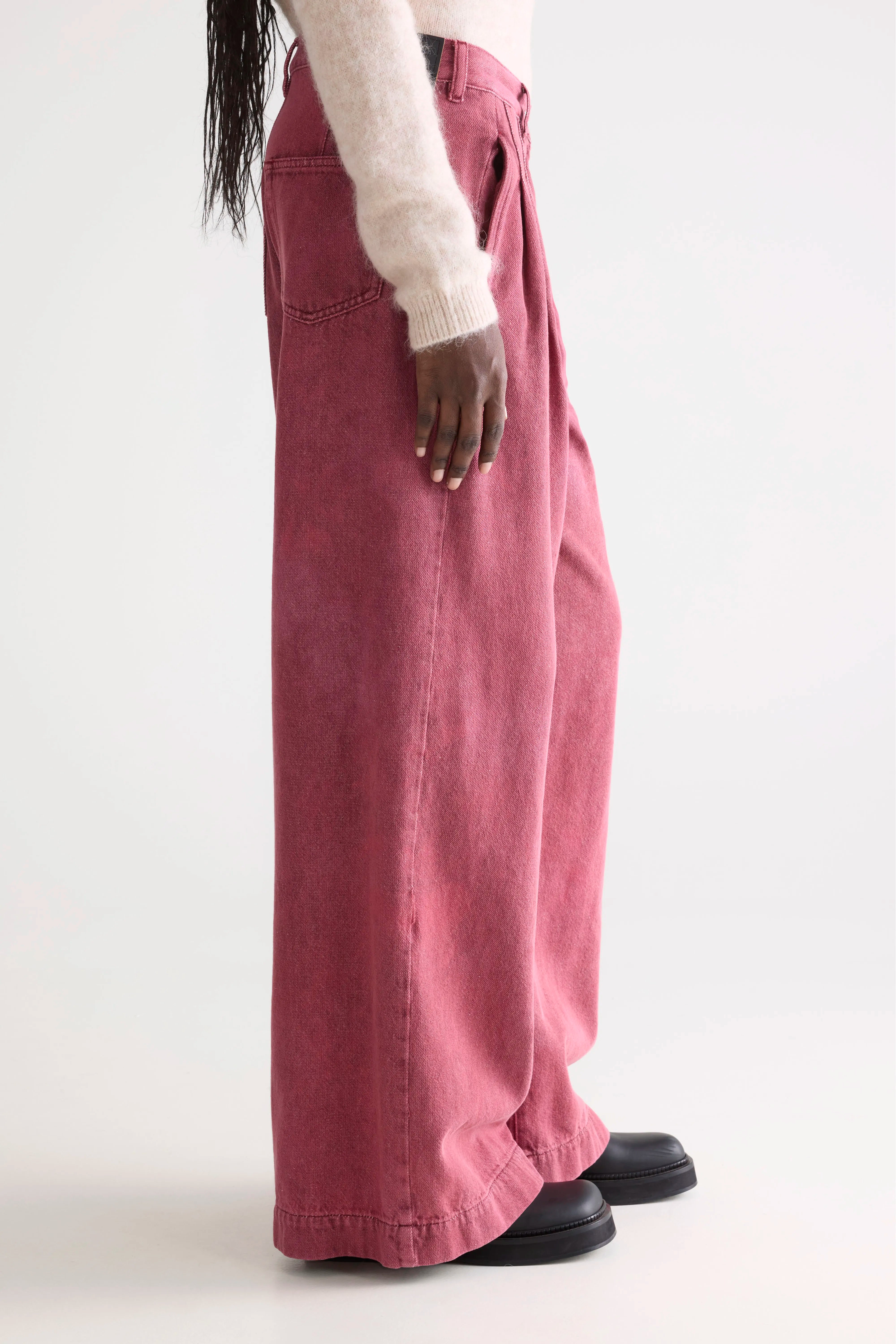 Denim N. 74 super-wide jeans (252 / W / WINE STONE)