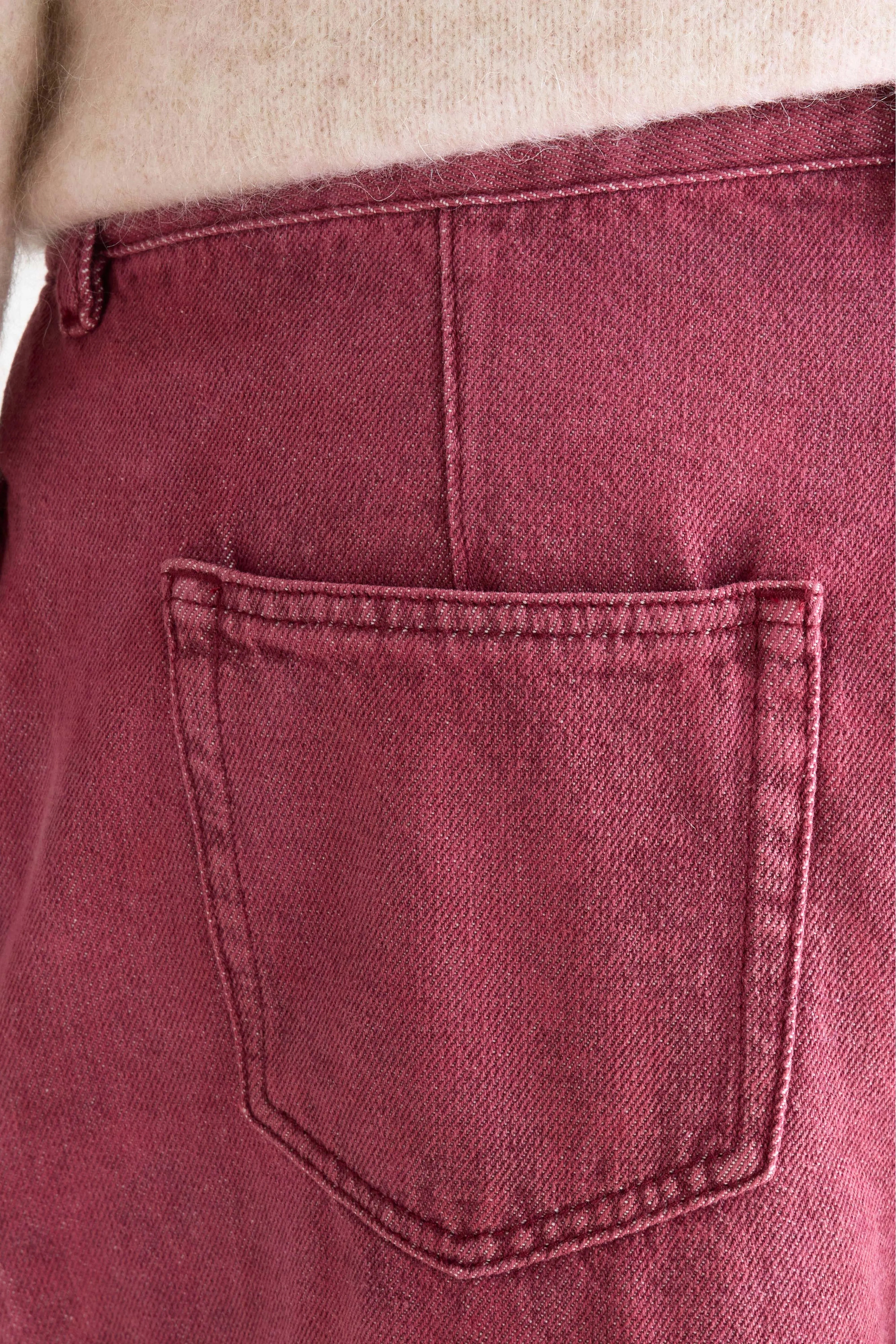 Denim N. 74 super-wide jeans (252 / W / WINE STONE)