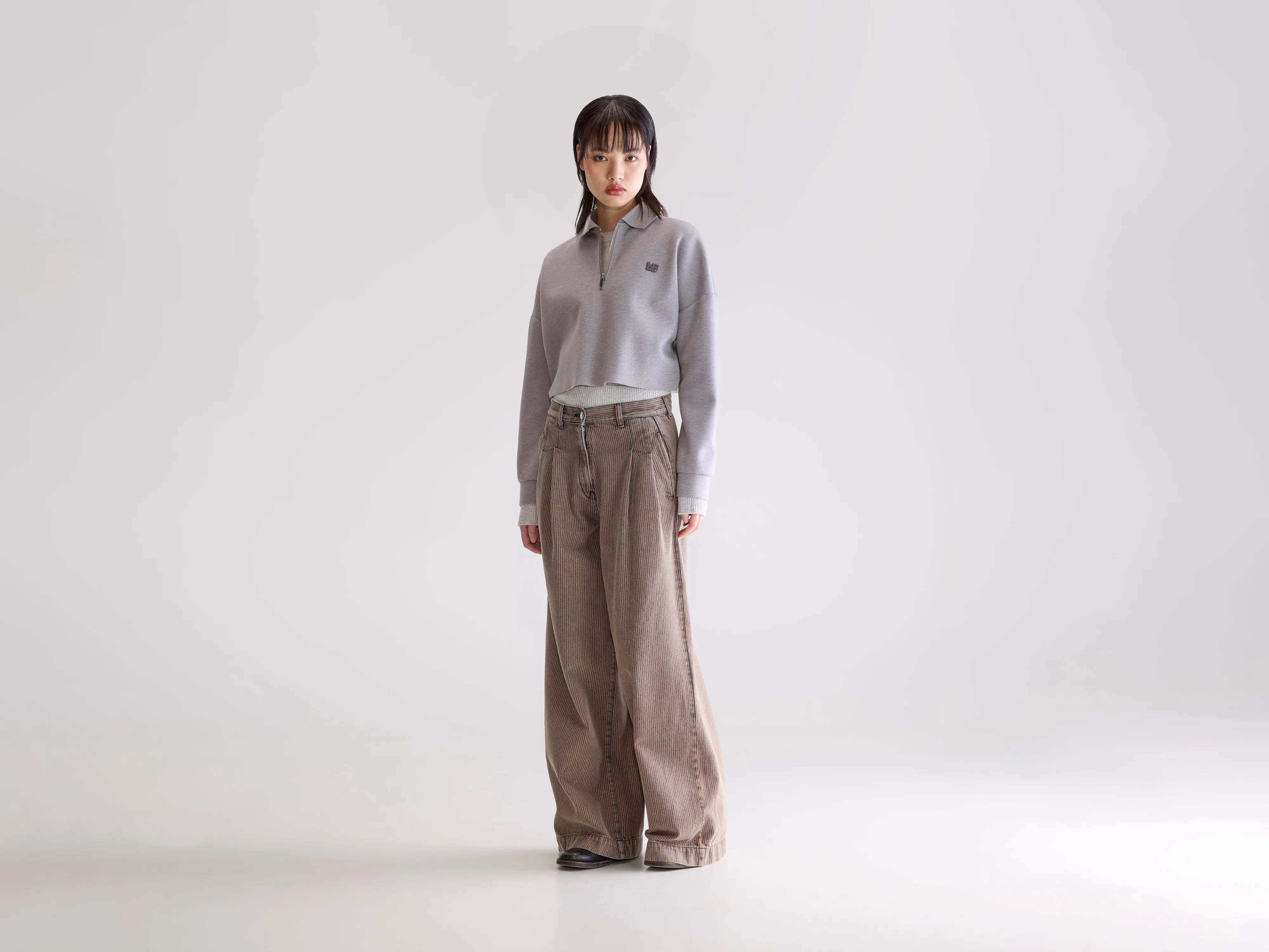 Denim N. 74 super-wide jeans (252 / W / STRIPE C)