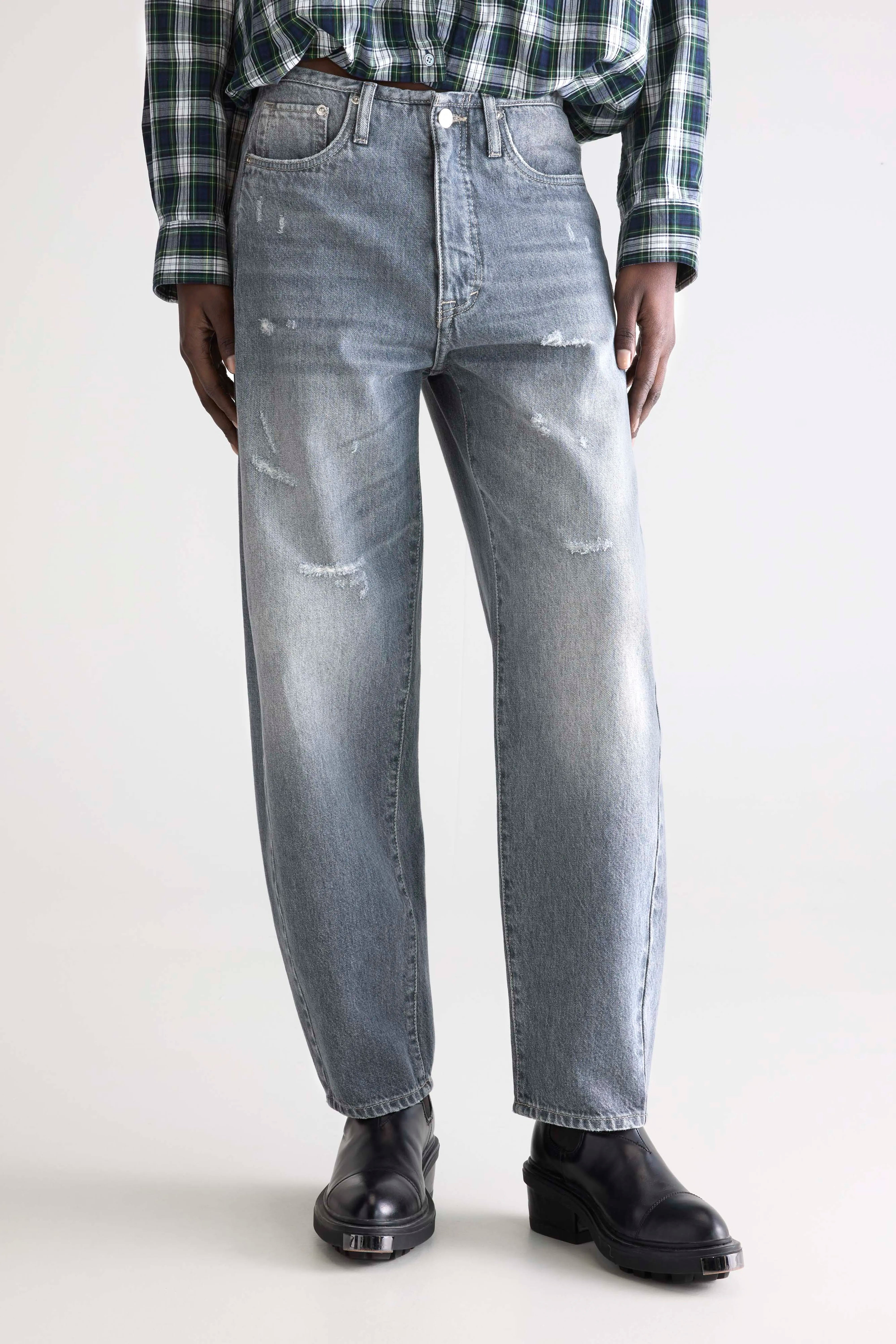 Denim N. 55 wijde jeans (252 / W / USED GREY)