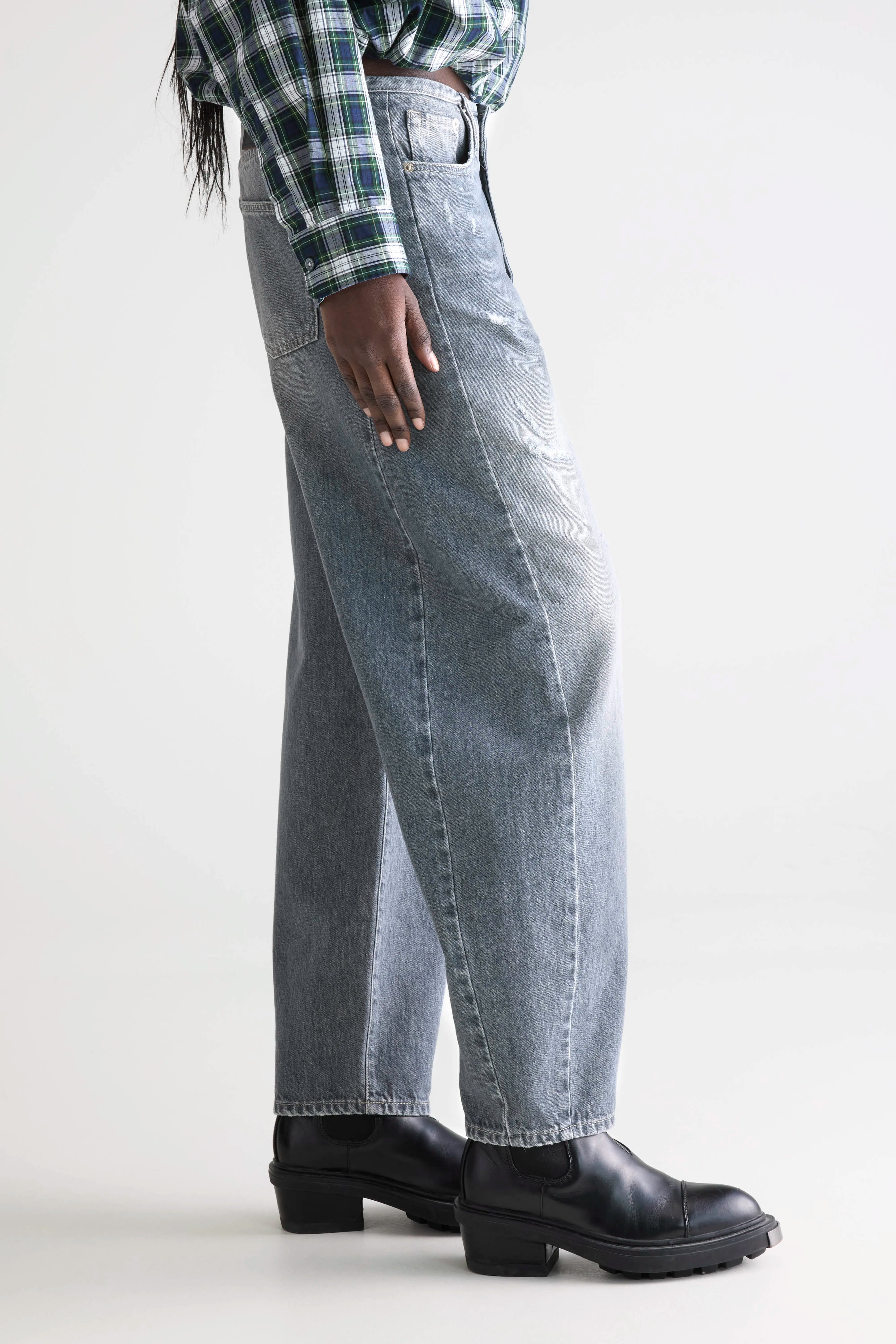 Denim N. 55 wijde jeans (252 / W / USED GREY)