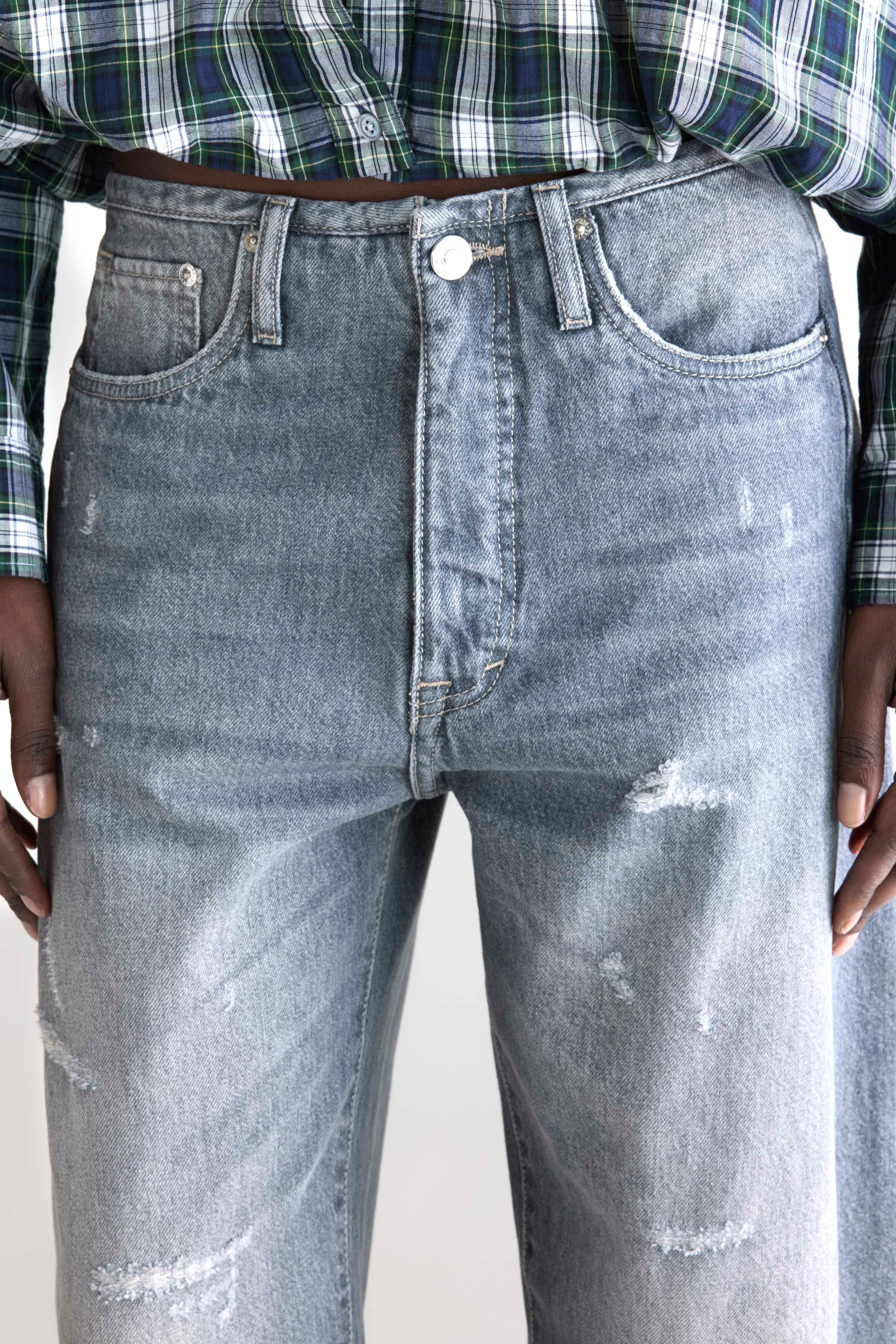 Denim N. 55 wijde jeans (252 / W / USED GREY)