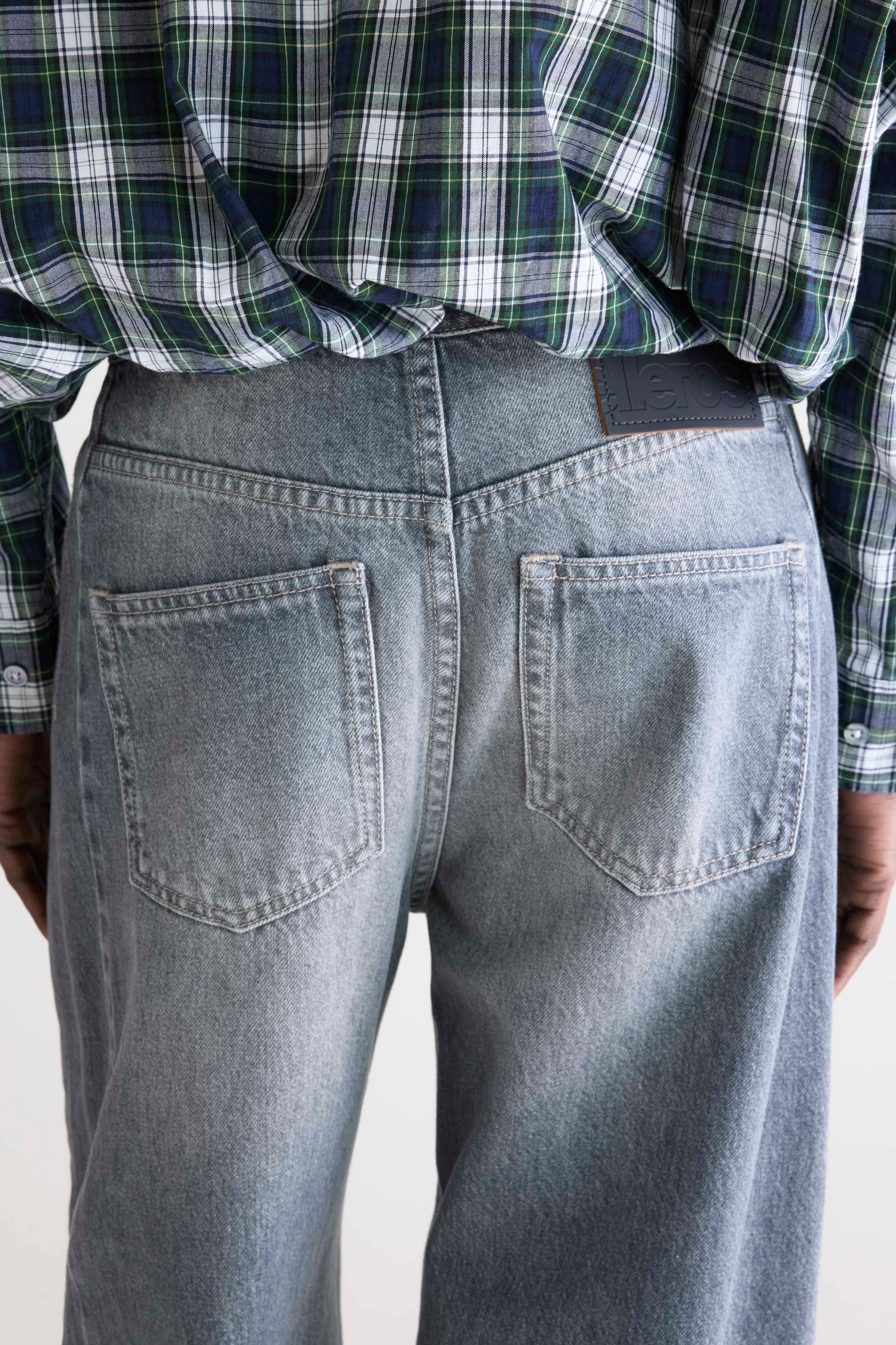 Denim N. 55 wijde jeans (252 / W / USED GREY)