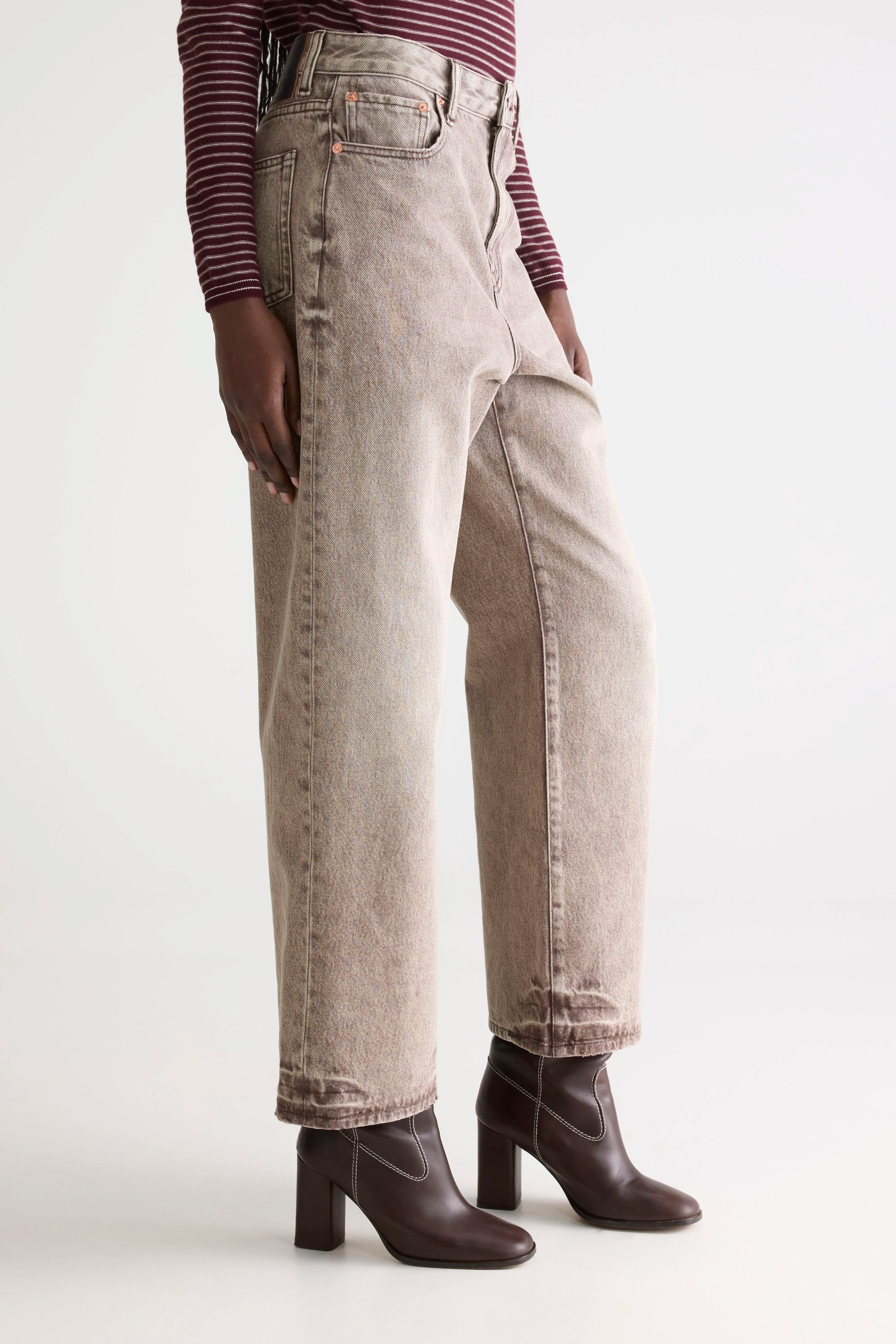 Denim N. 61 wide jeans (252 / W / BROWN SNOW)