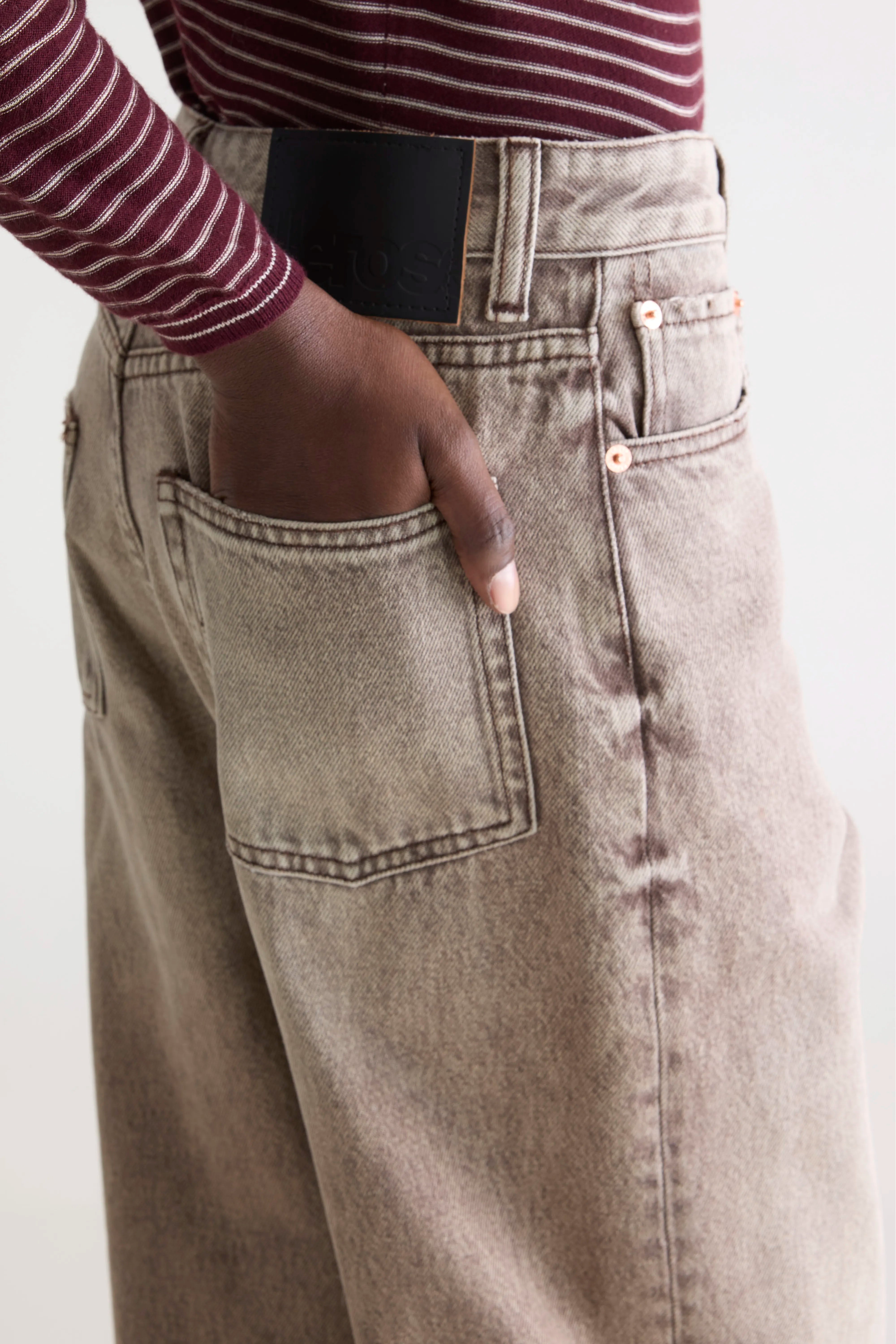 Denim N. 61 wide jeans (252 / W / BROWN SNOW)