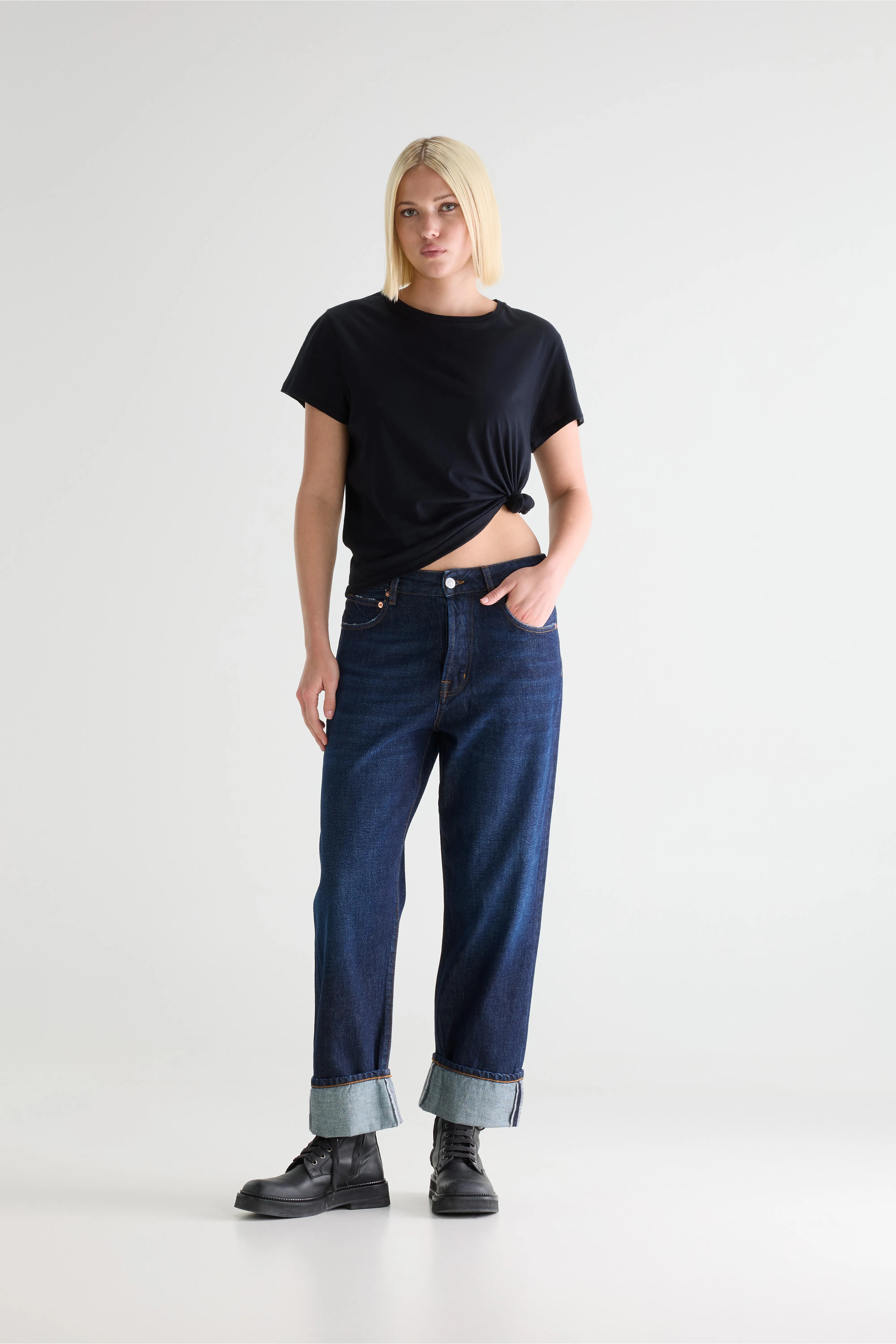 Denim N. 46 Wide Jeans - Rinse For Women | Bellerose