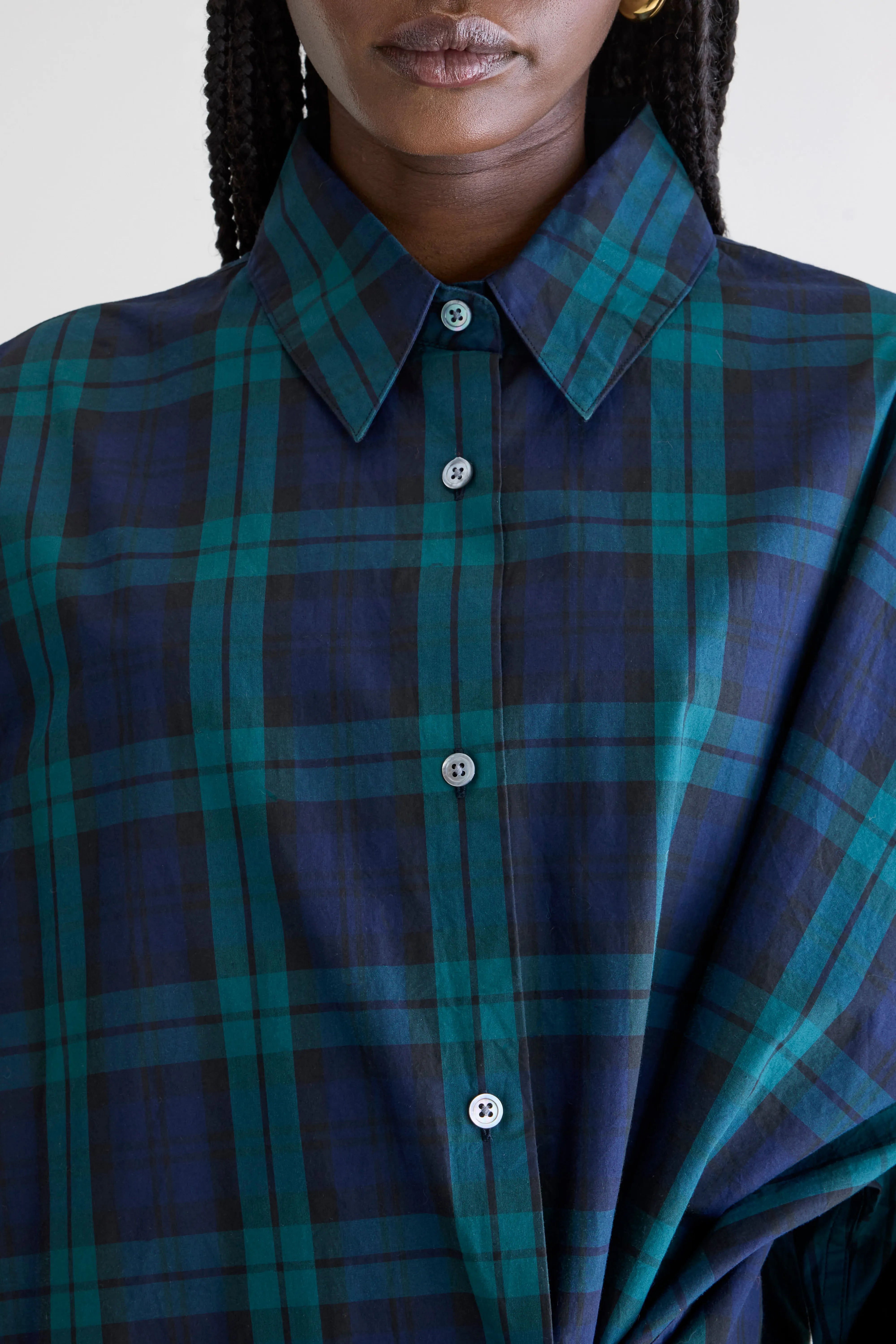 Robe-chemise Grappa - Check e Pour Femme | Bellerose