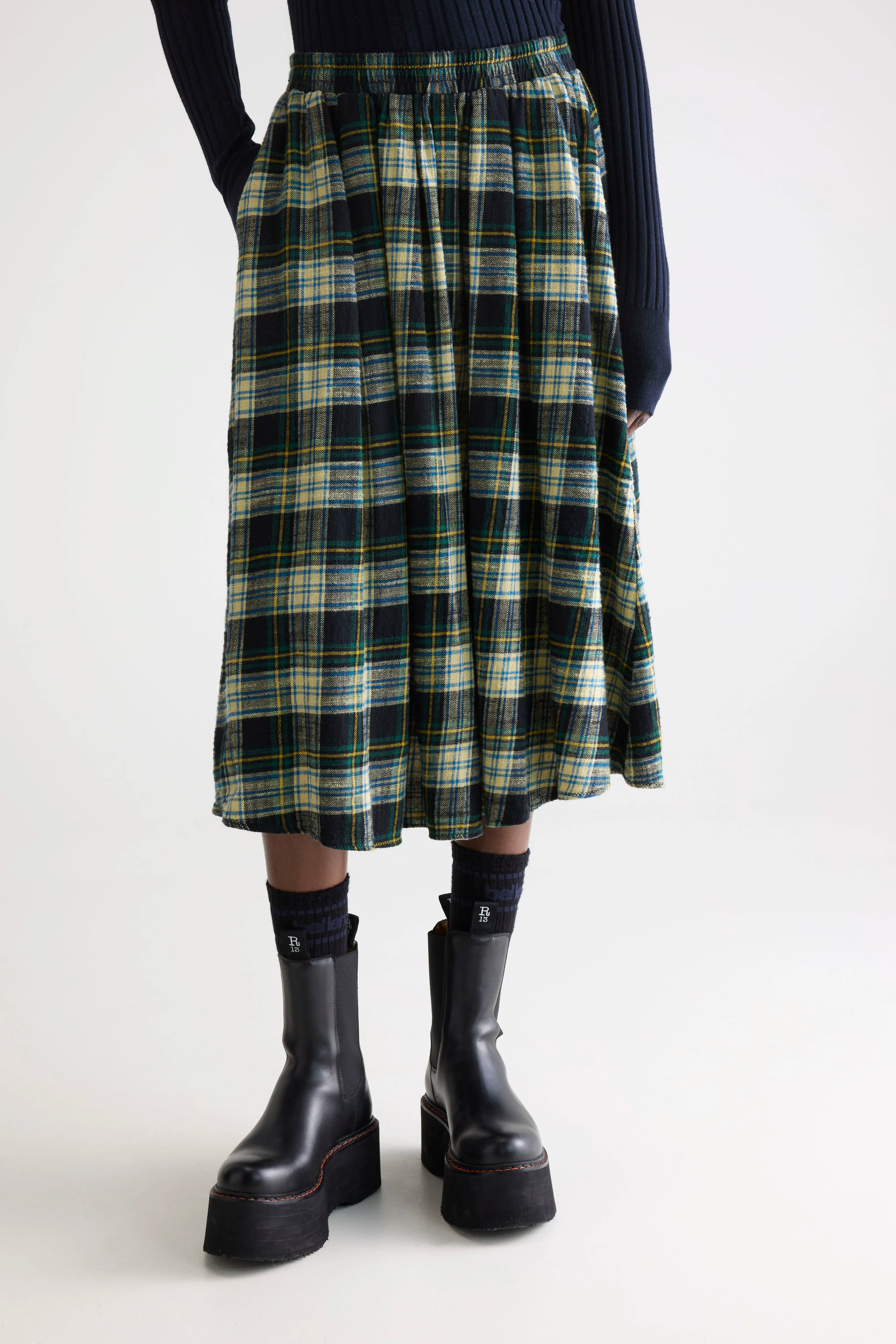 Woogie Midi A-line Skirt - Check a For Women | Bellerose