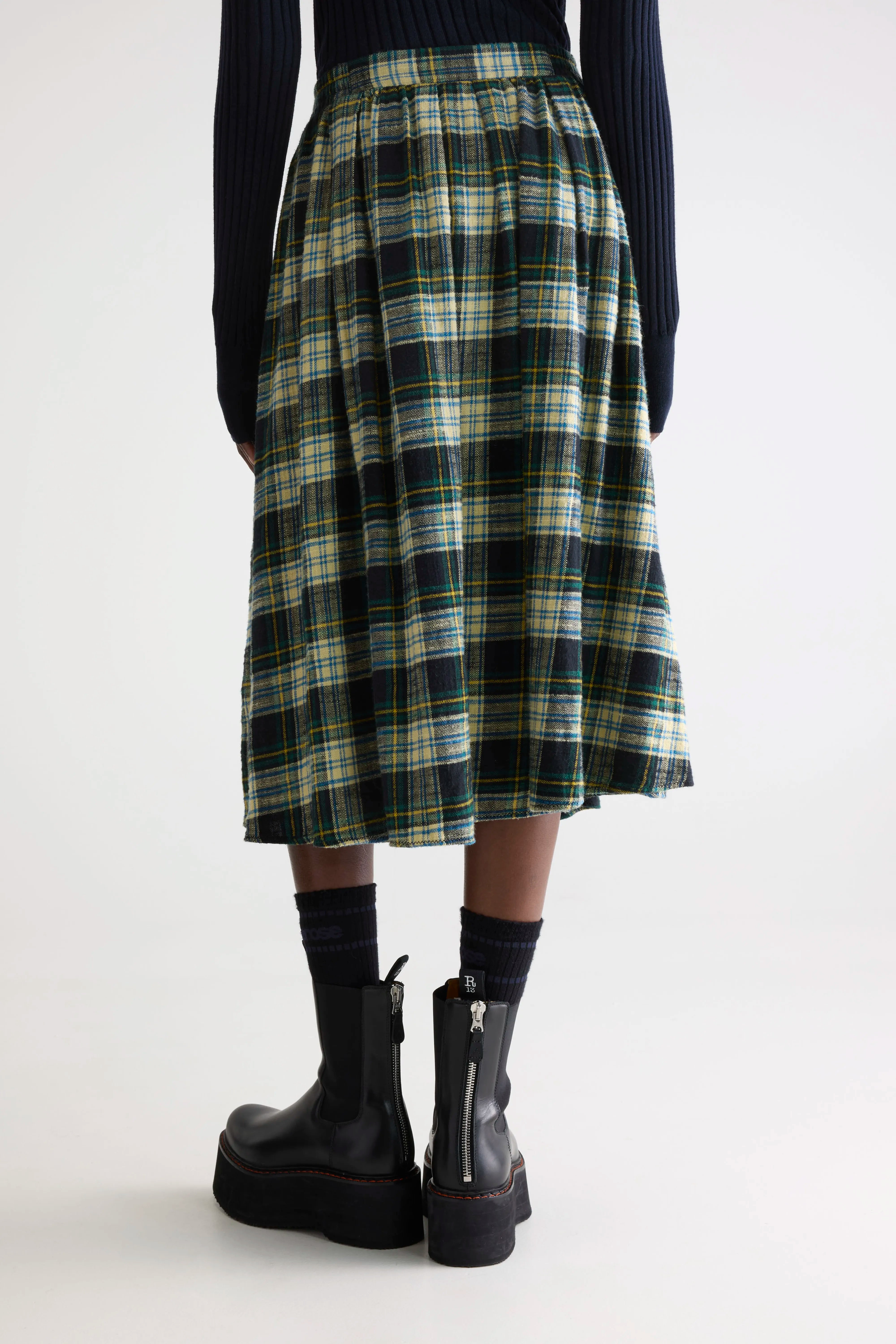 Woogie Midi A-line Skirt - Check a For Women | Bellerose