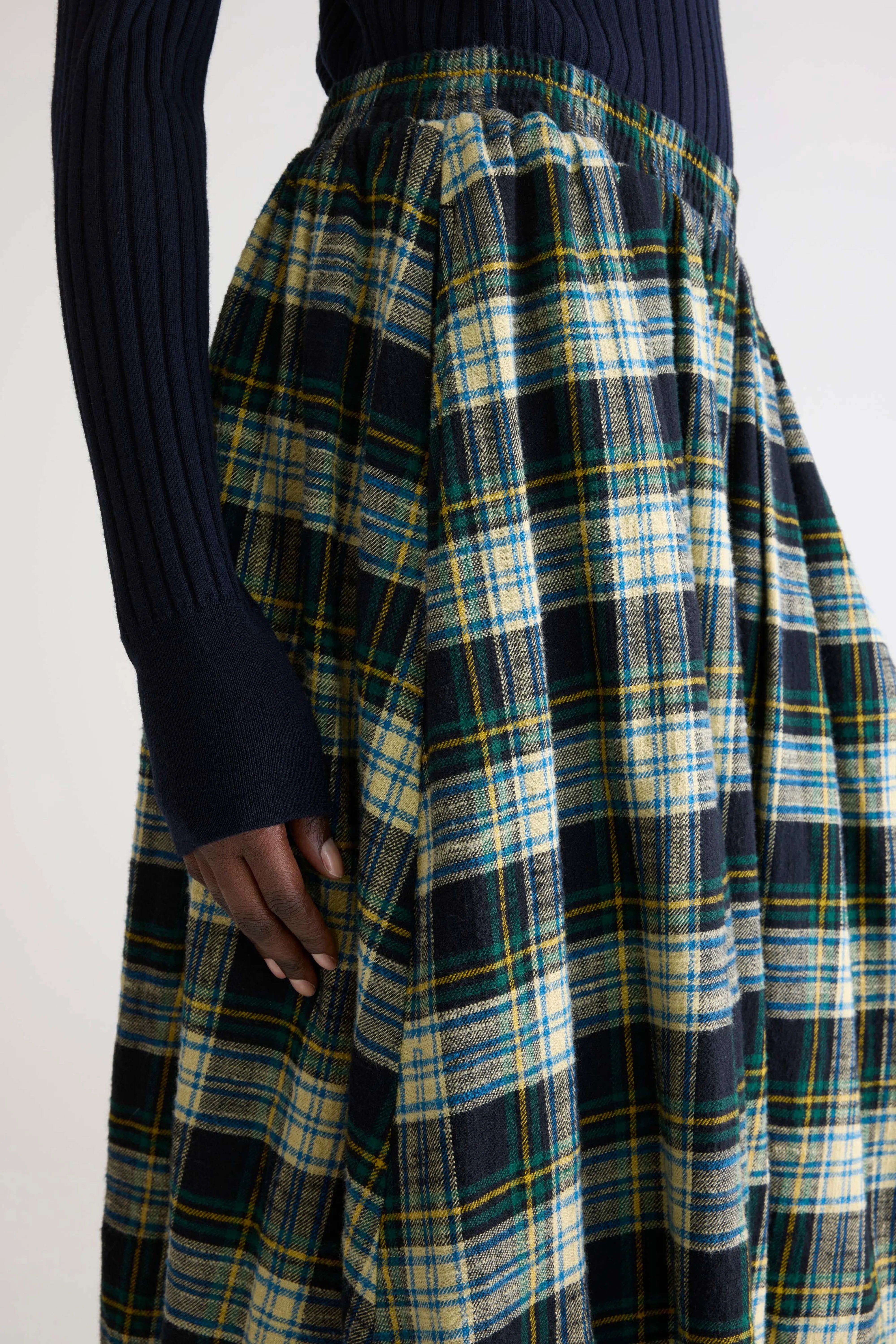 Woogie midi a-line skirt (252 / W / CHECK A)