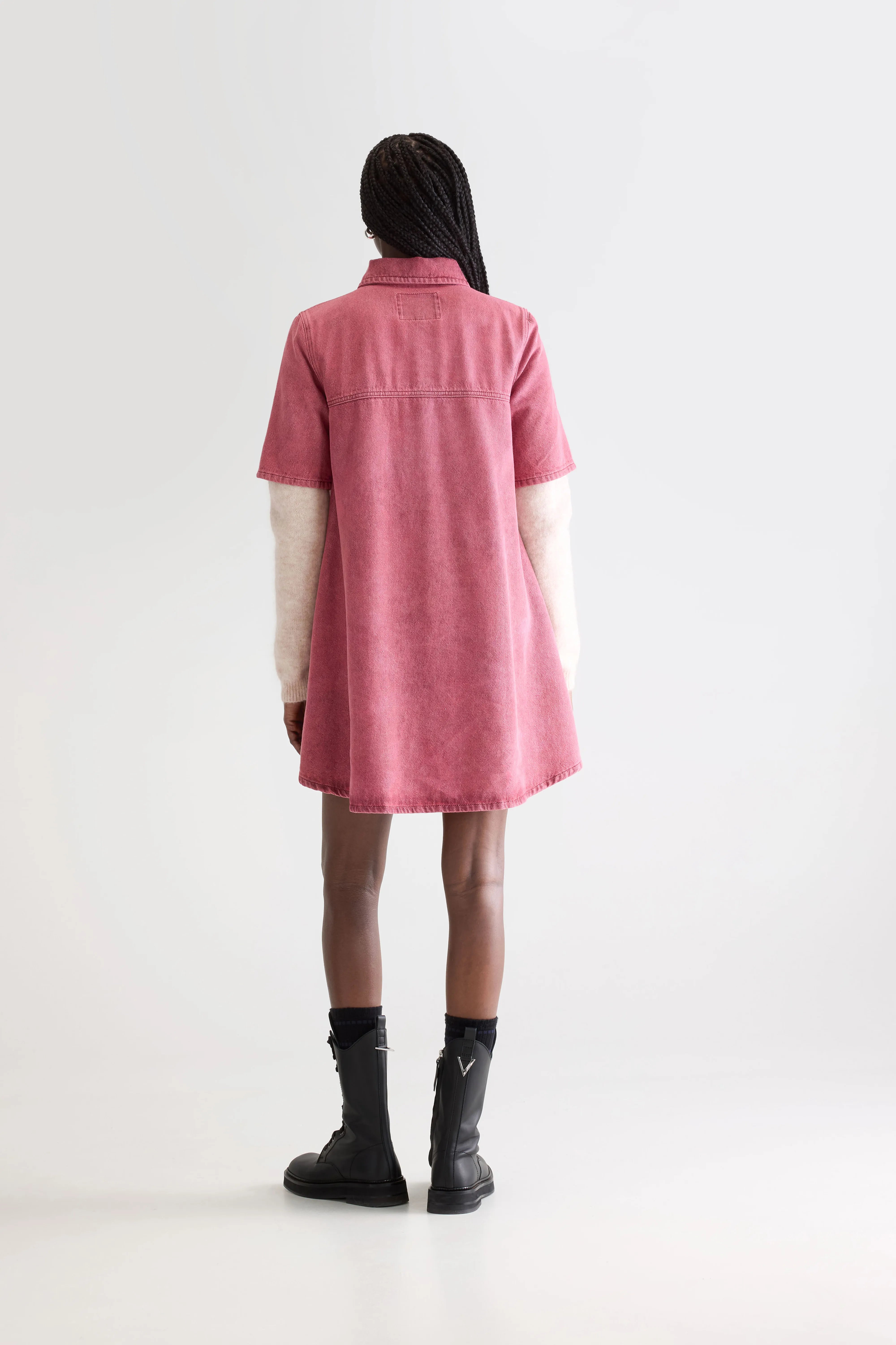 Robe En Jean Paprika - Wine stone Pour Femme | Bellerose