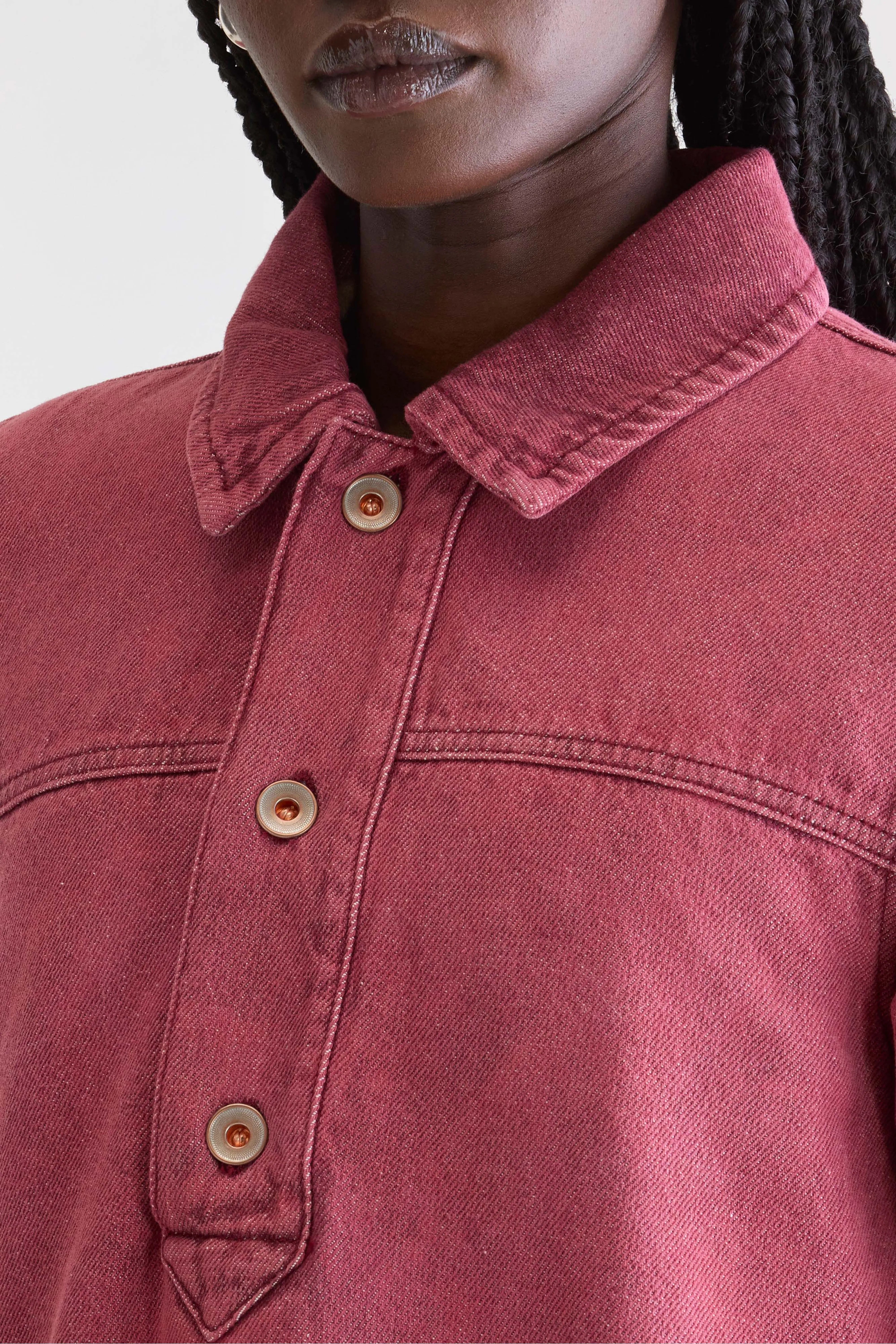 Robe En Jean Paprika - Wine stone Pour Femme | Bellerose