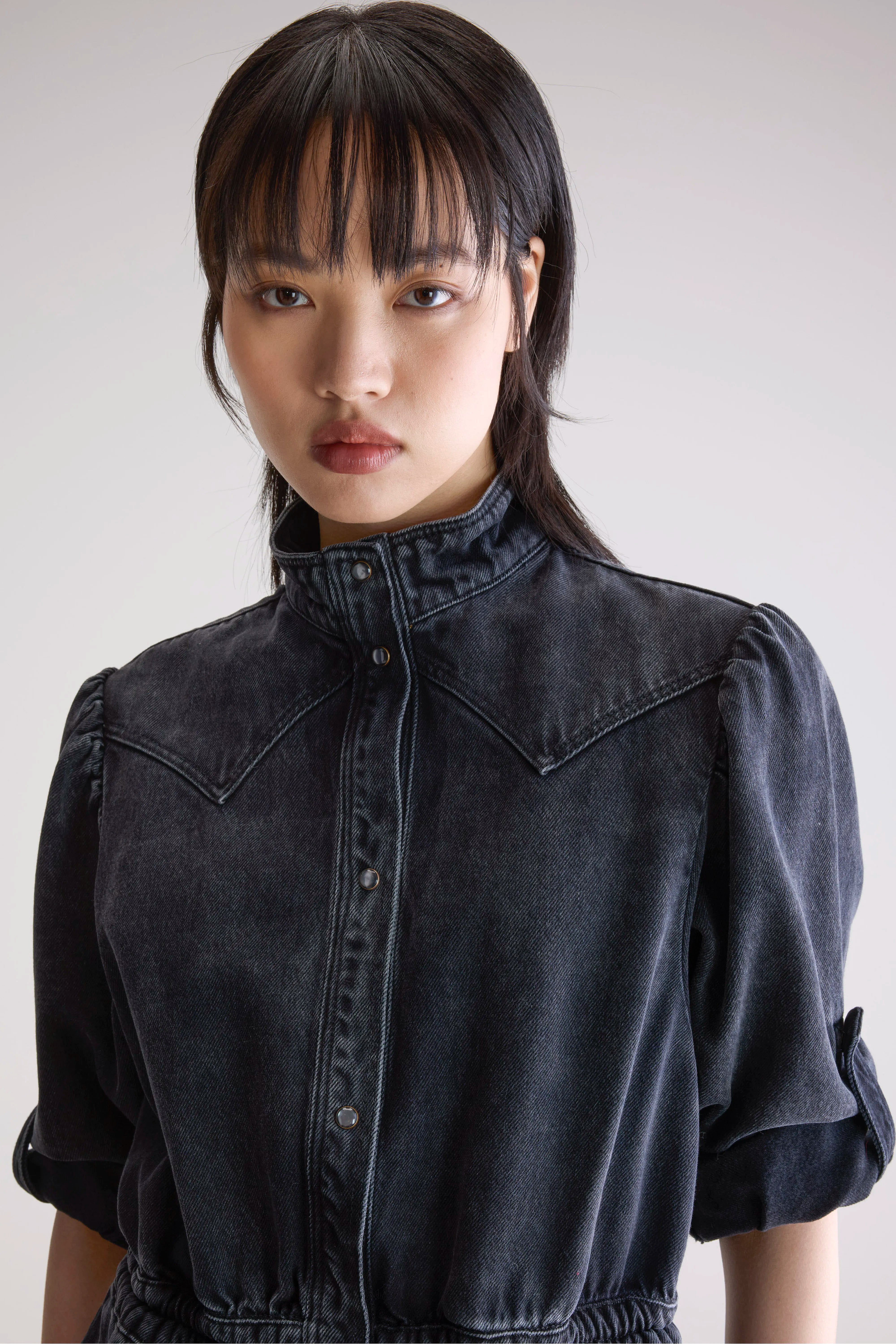 Pakita Denim Midi Jurk - Vintage black Voor Dames | Bellerose