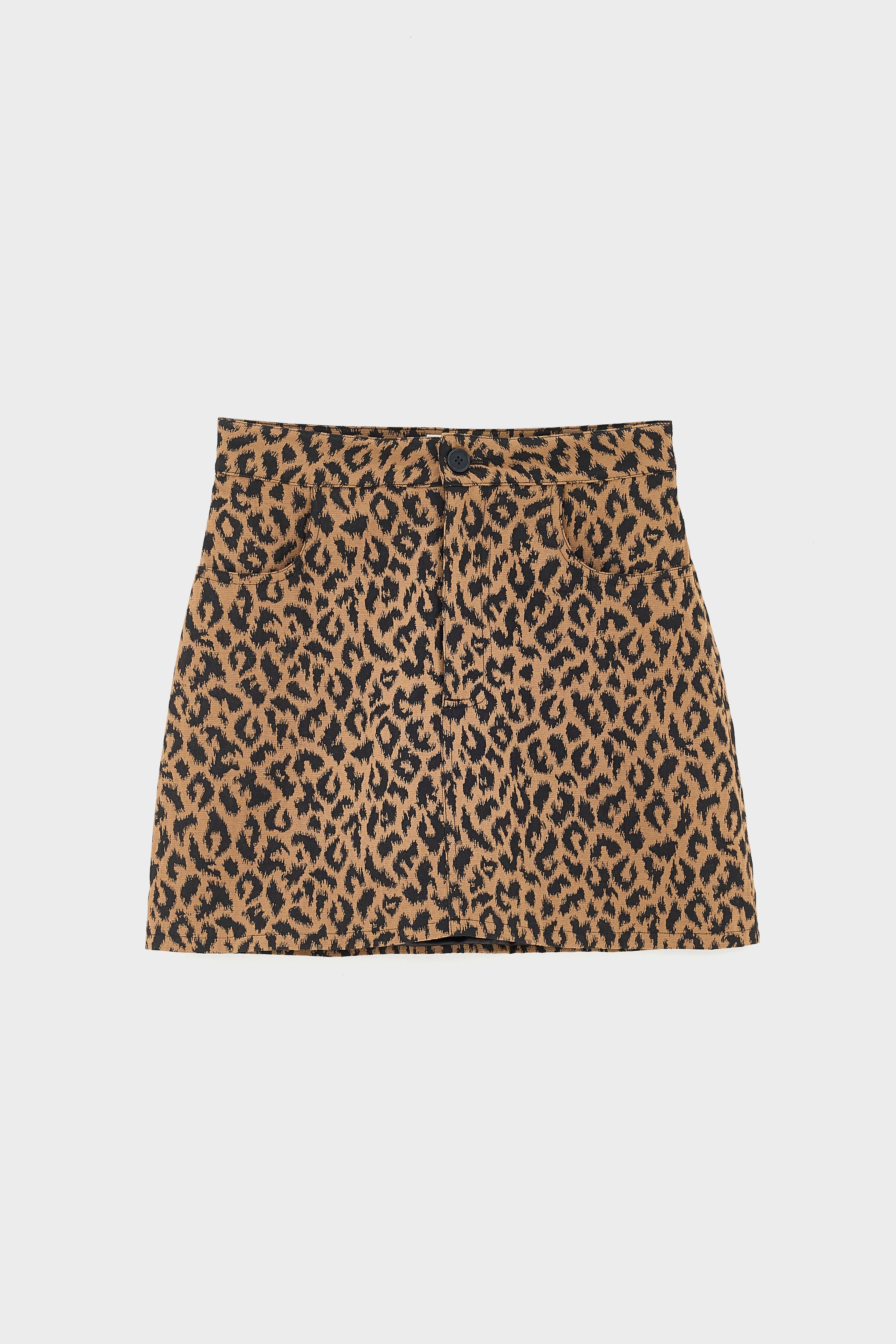 Leopard print vinyl skirt for women | Bellerose Leopard print vinyl skirt for women | Bellerose