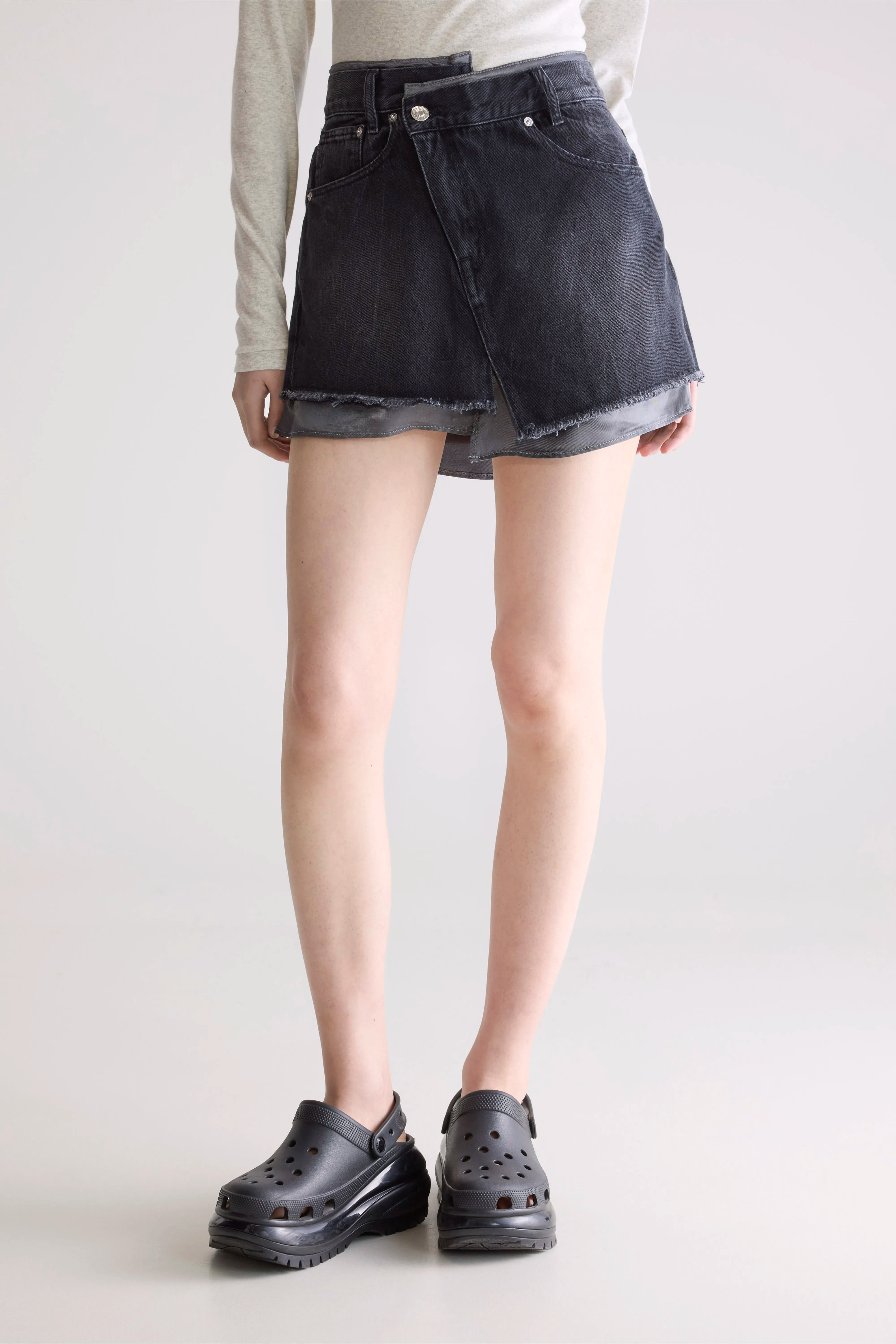 Prissy Mini Skirt - Used black For Women | Bellerose