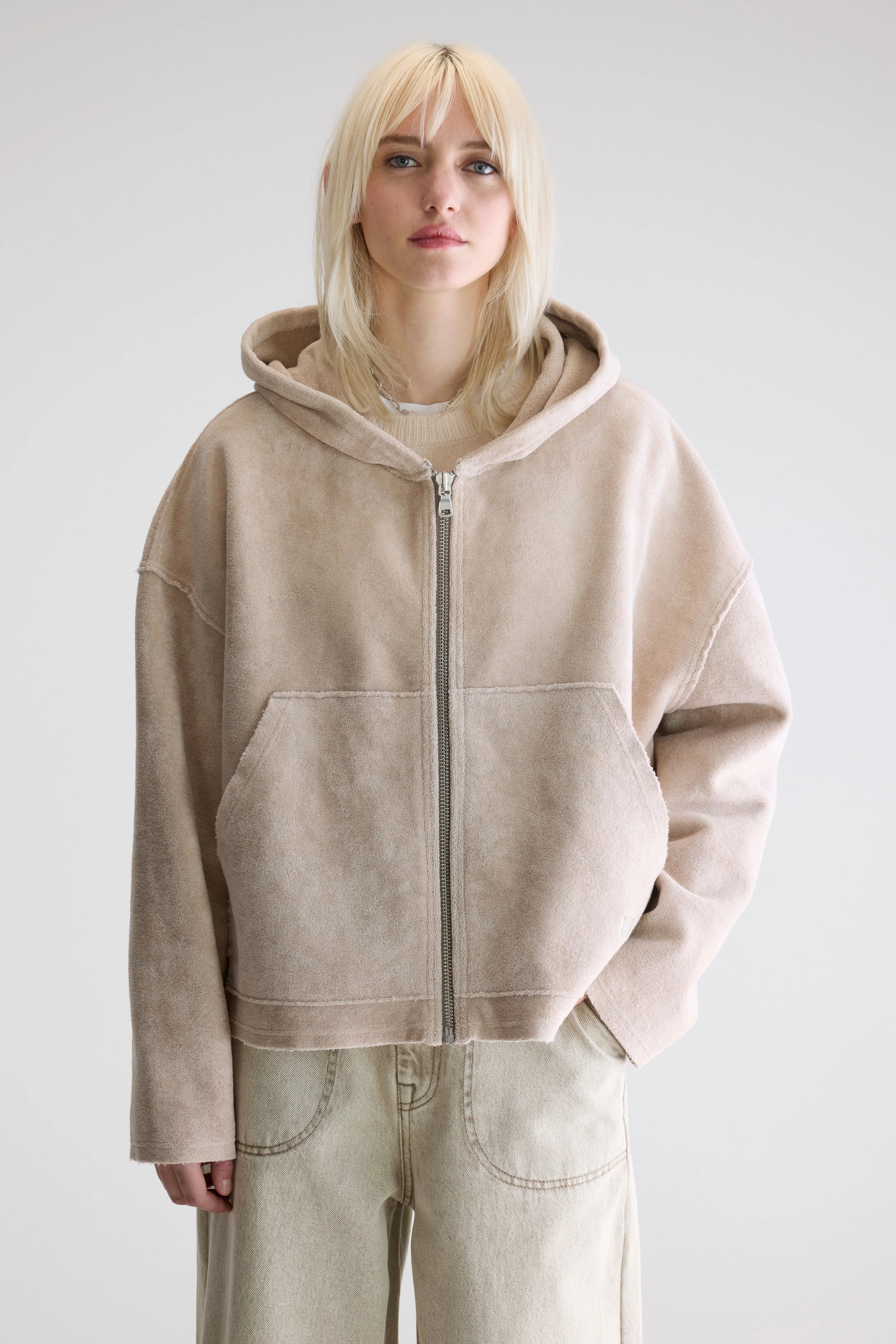 Fannel Hoodie - Stone Voor Dames | Bellerose