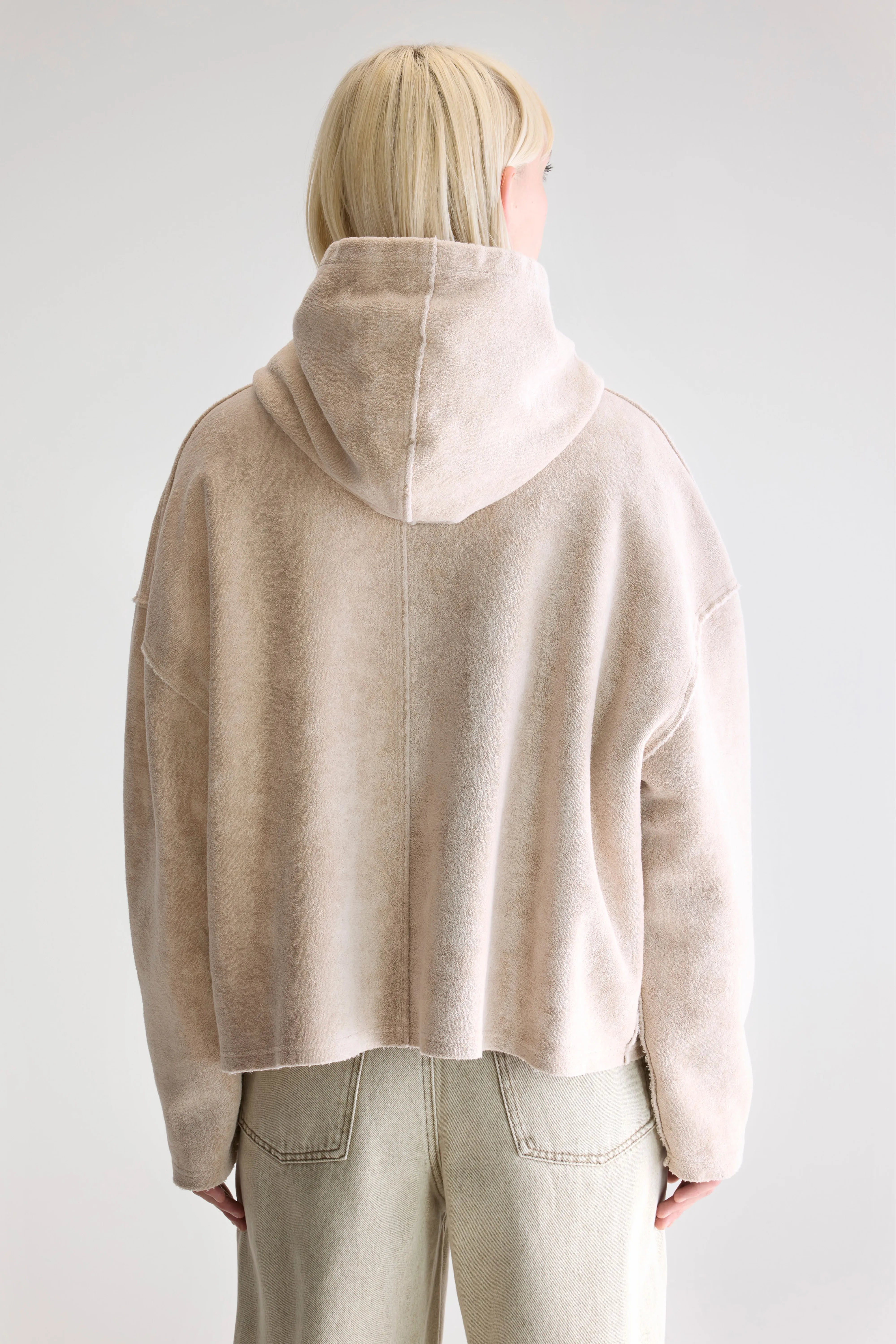 Fannel terry hoodie (252 / W / STONE)
