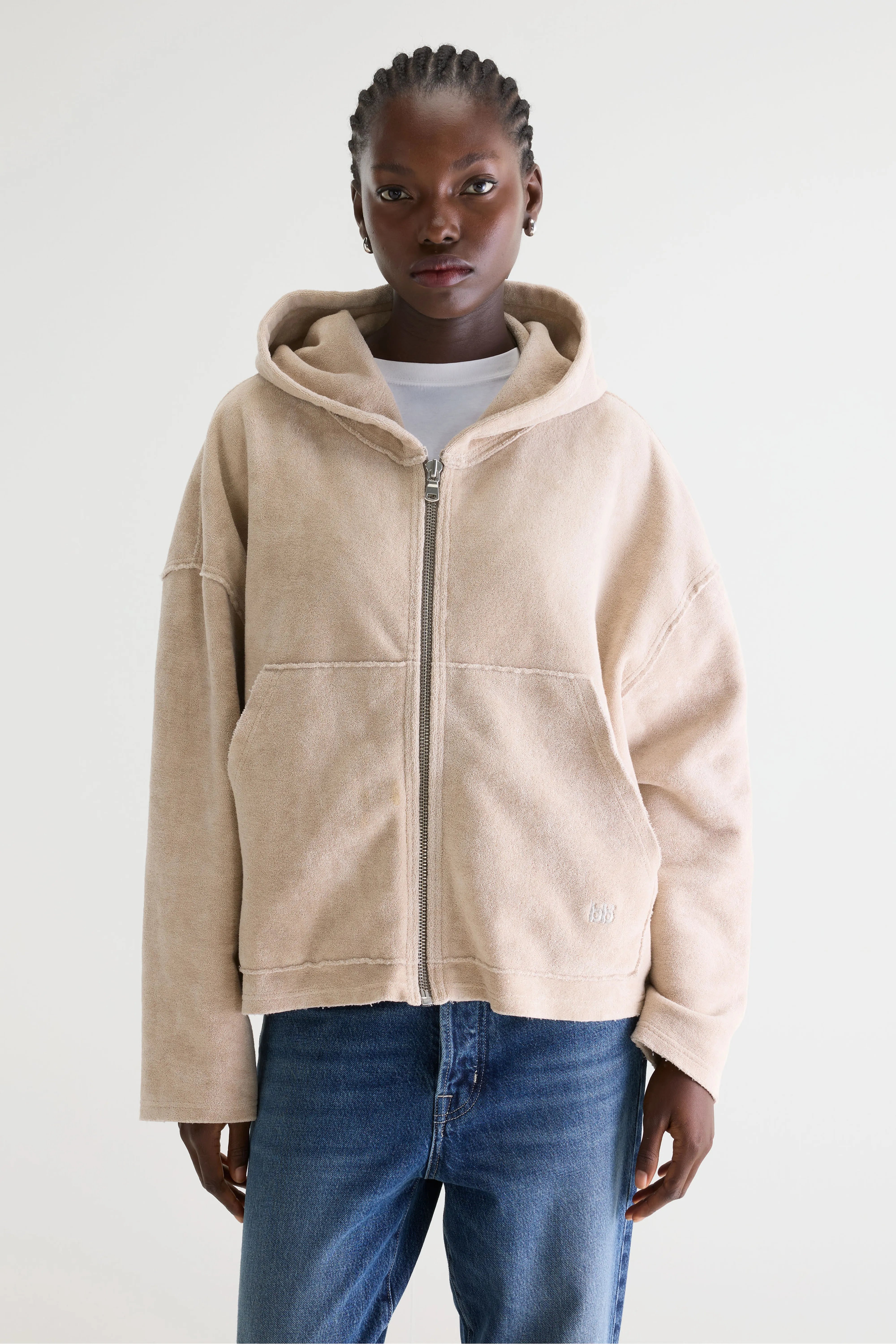 Fannel Terry Hoodie - Stone For Women | Bellerose