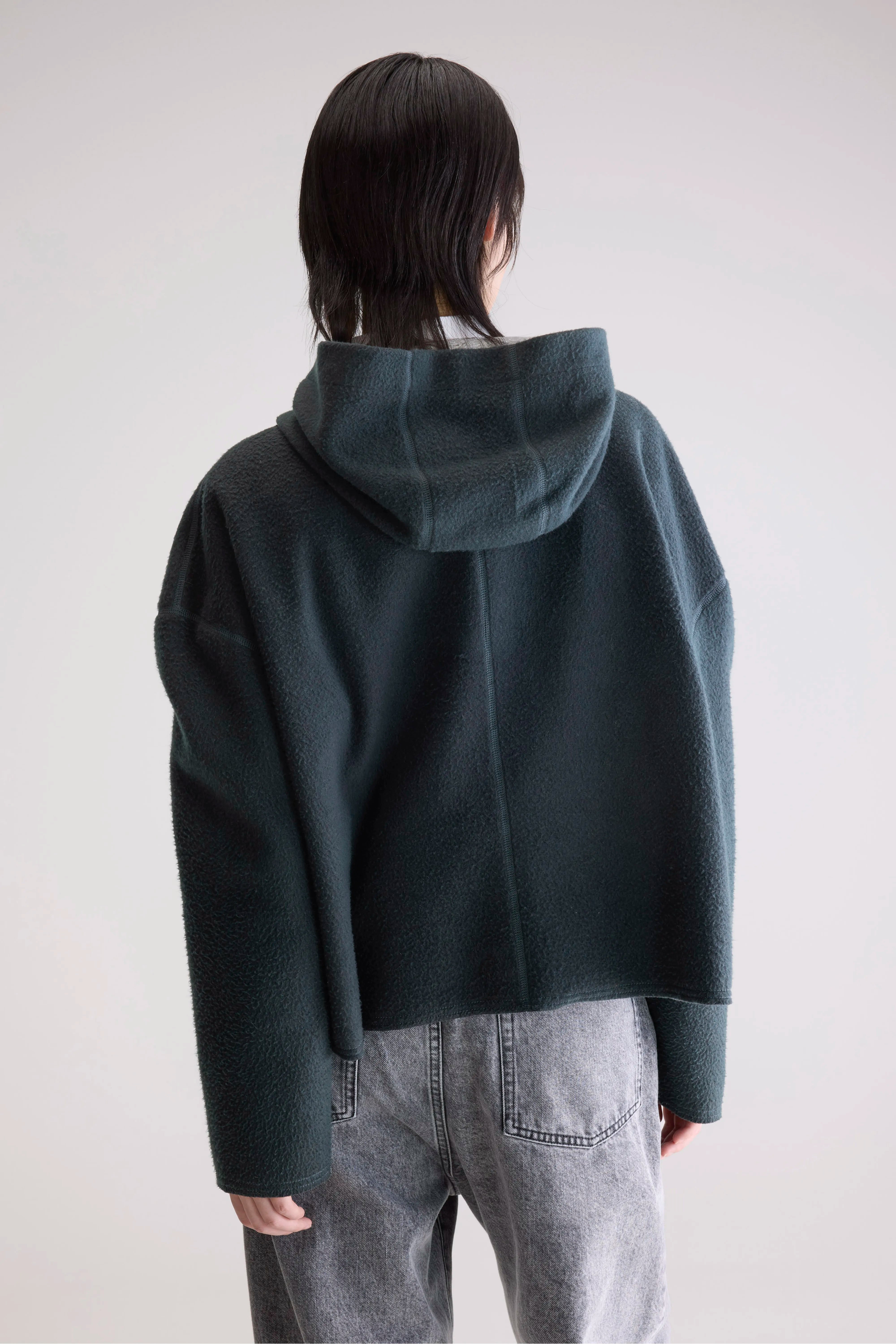 Fannel Hooded Sweatshirt - Acier For Women | Bellerose