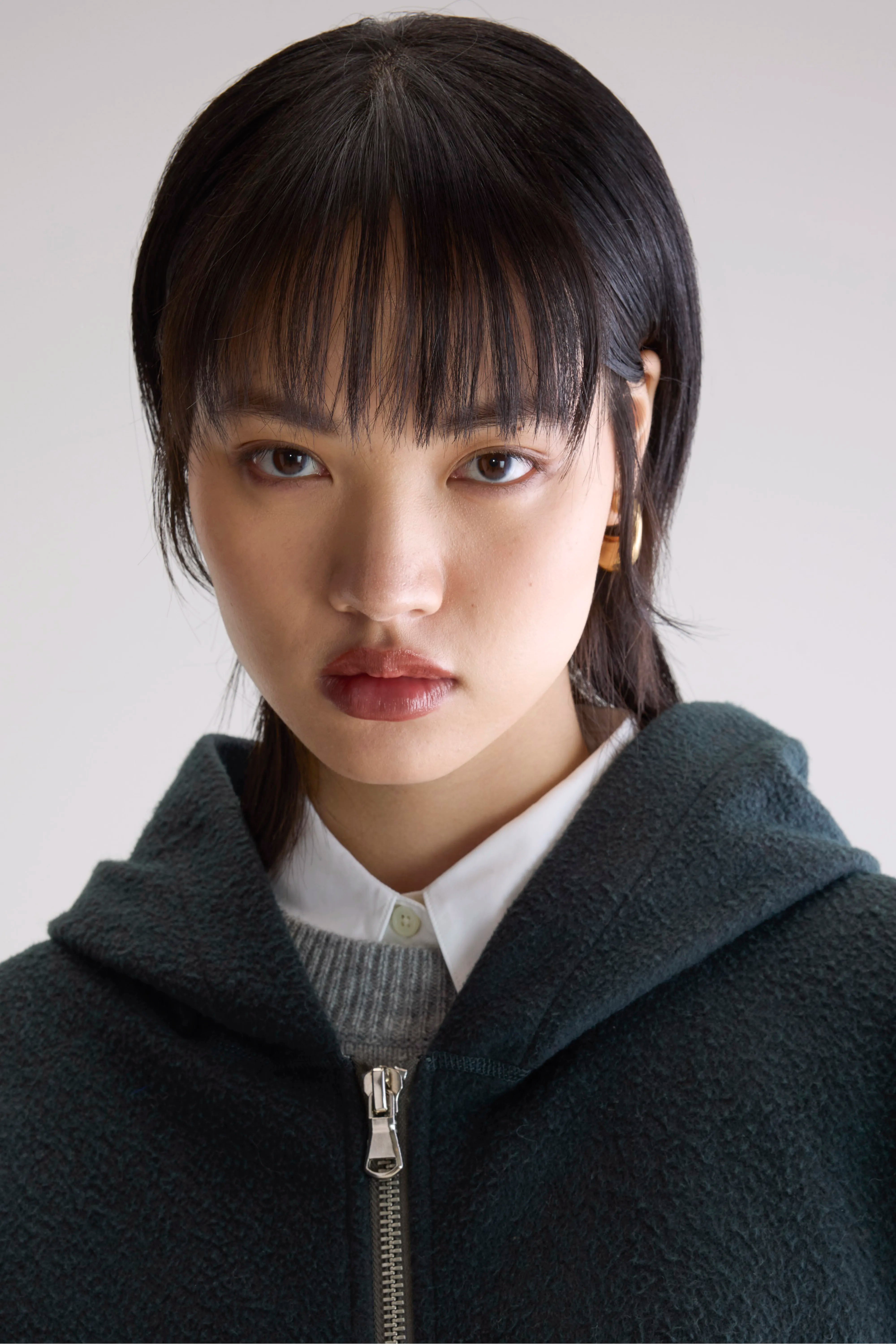 Fannel Hooded Sweatshirt - Acier For Women | Bellerose