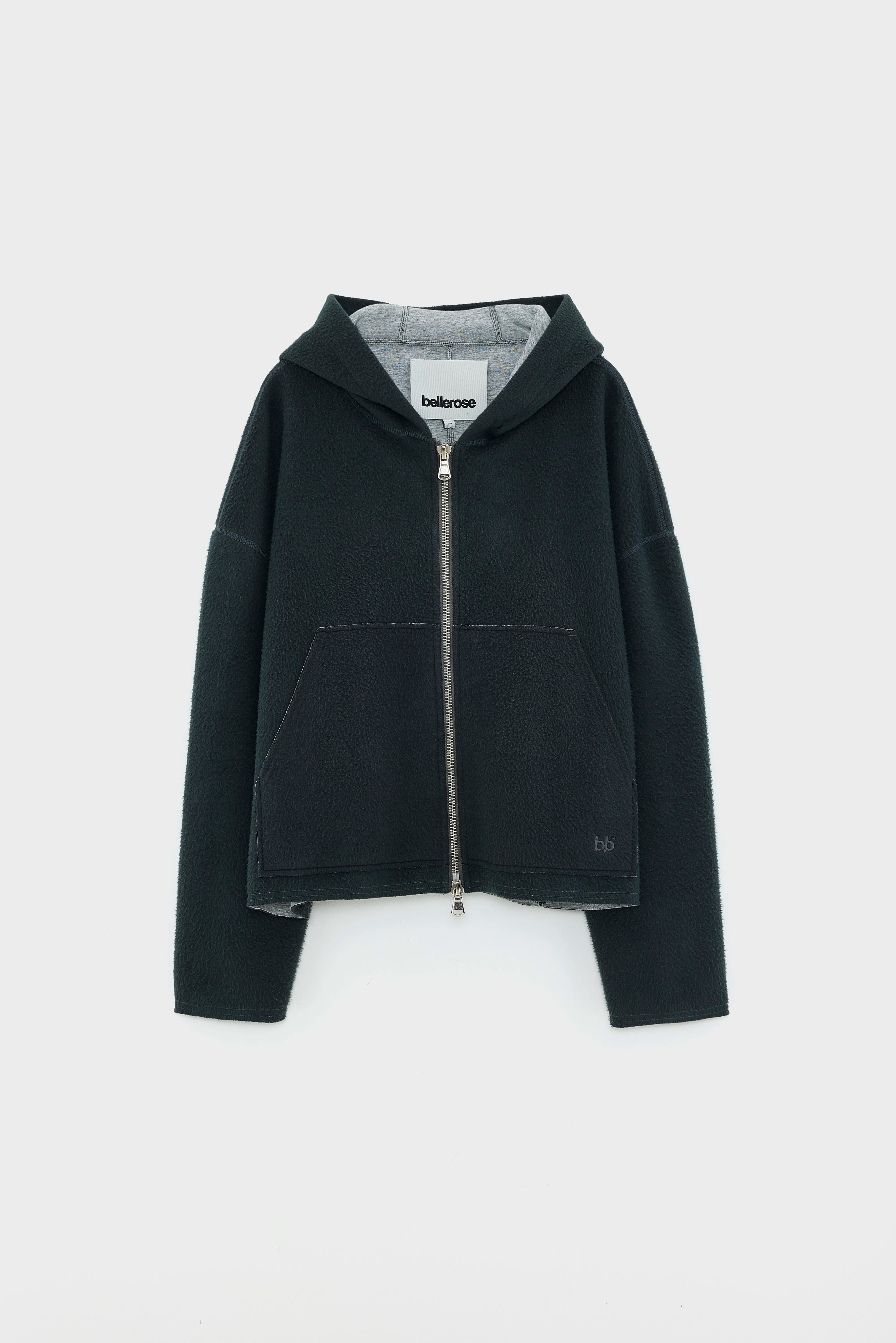 Fannel hooded sweatshirt (252 / W / ACIER)