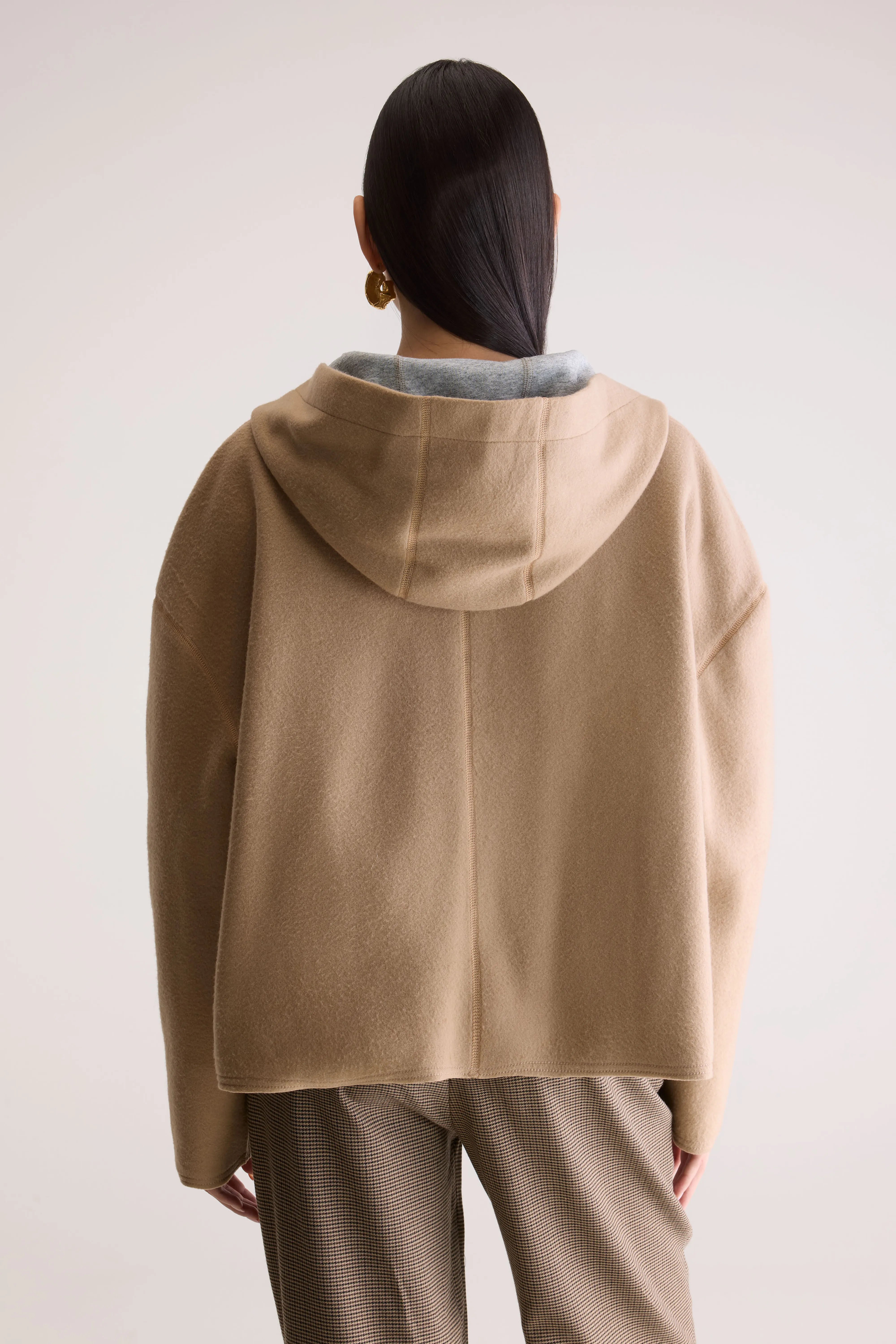 Fannel hooded sweatshirt (252 / W / SOIL)
