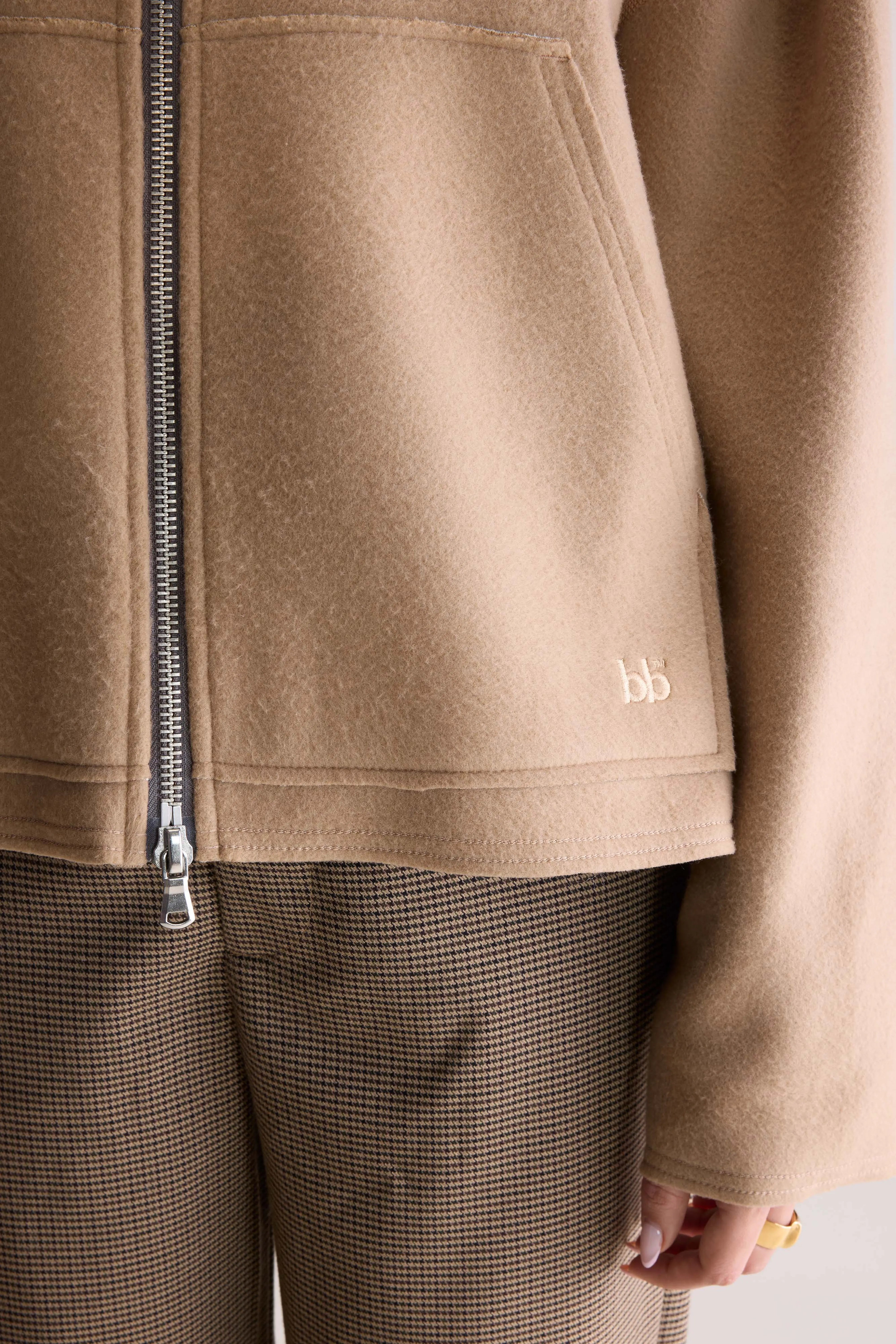 Fannel hooded sweatshirt (252 / W / SOIL)