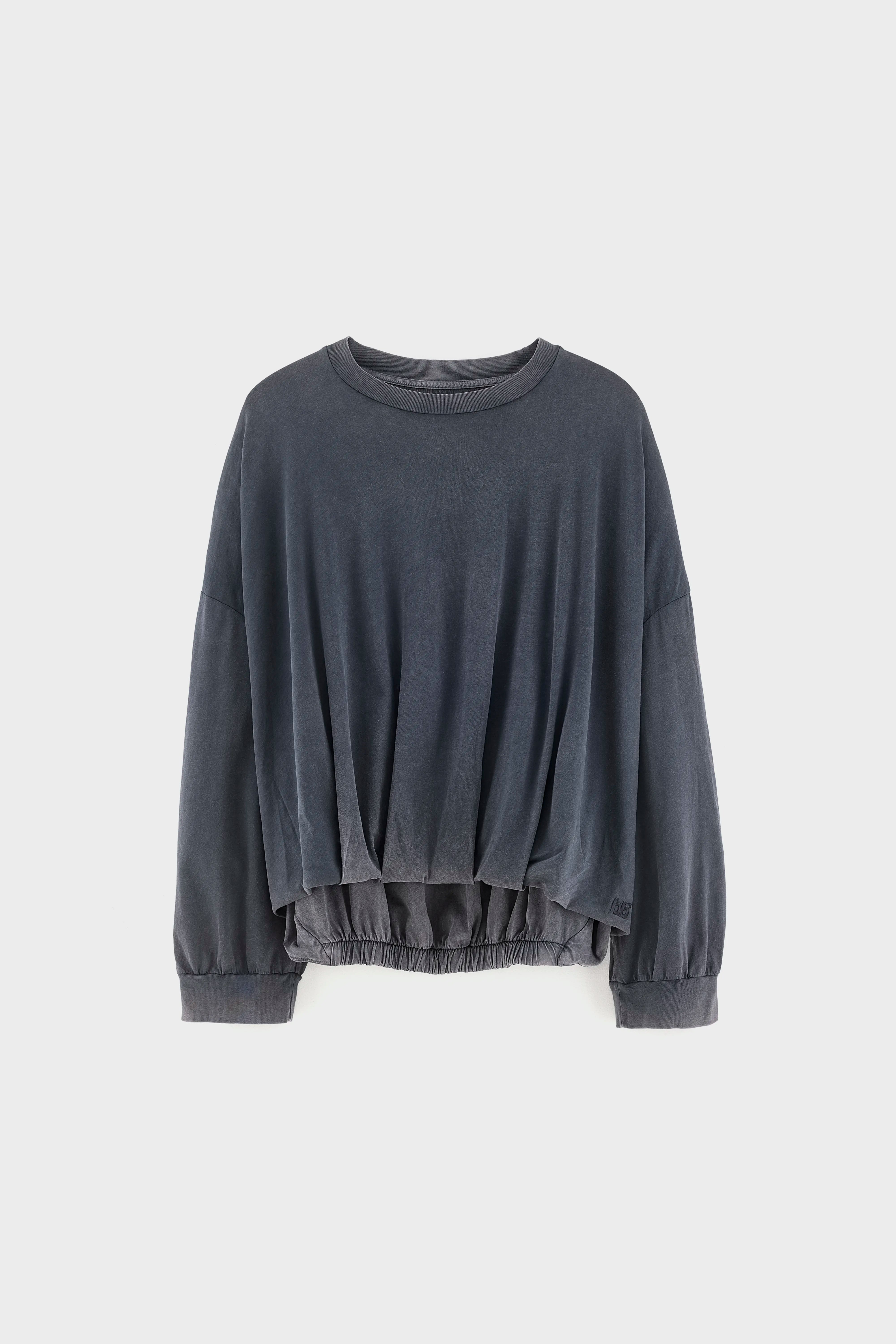 Flam t-shirt met lange mouwen (252 / W / BLACK BEAUTY)