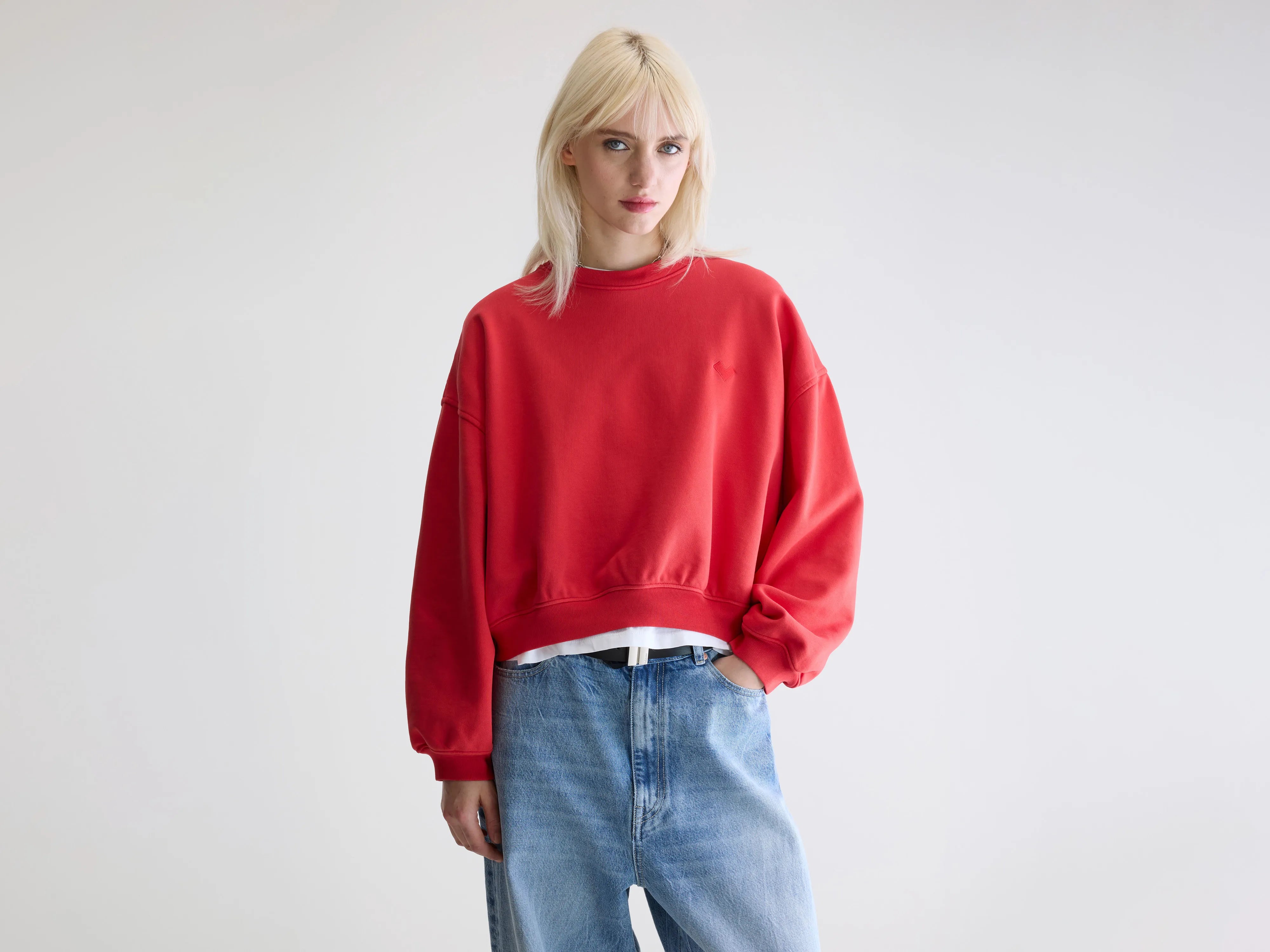 Sweatshirt cropped Fancy (252 / W / SANGUINE)