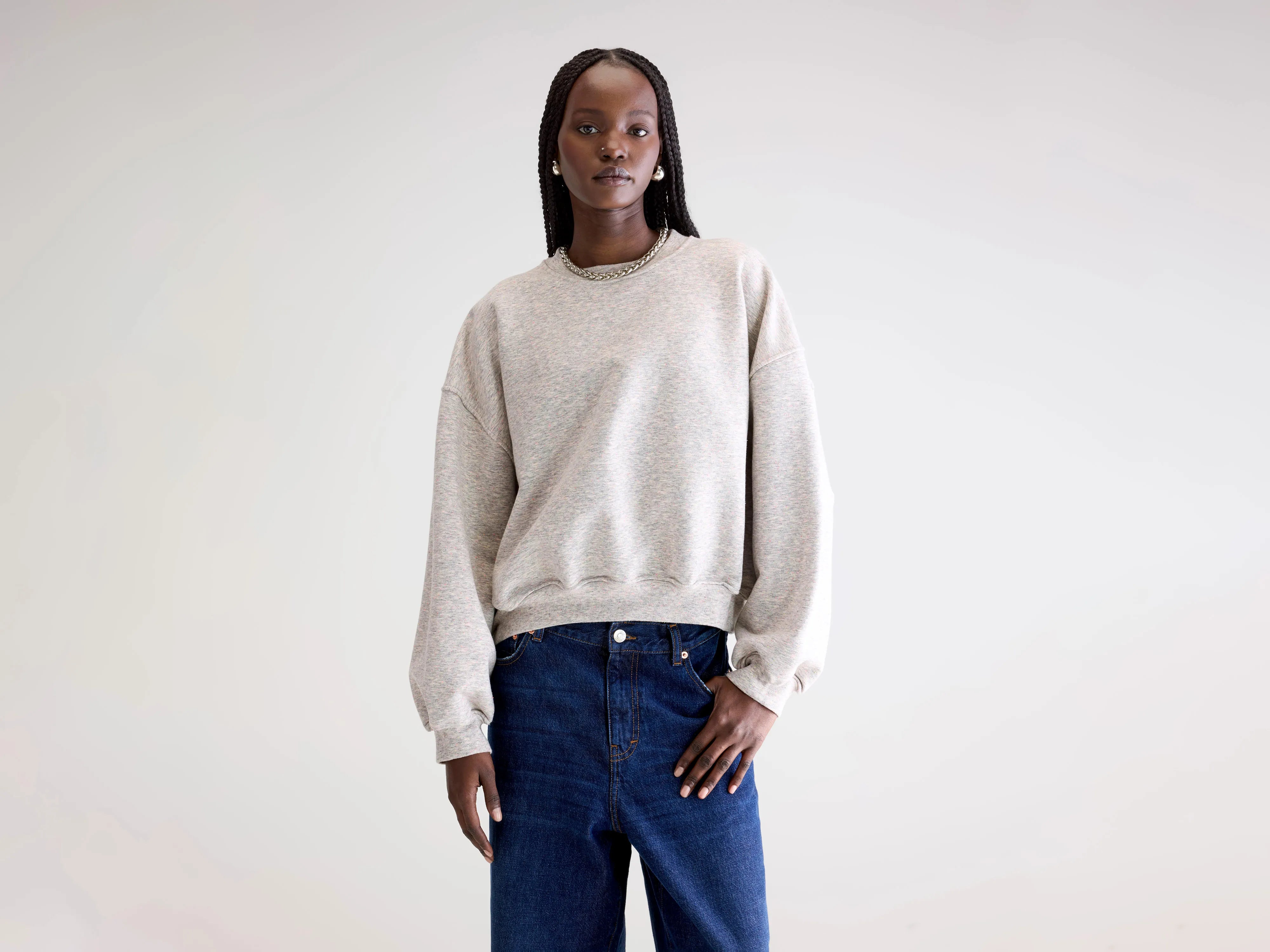 Fancy cropped sweatshirt (252 / W / COMBO A)