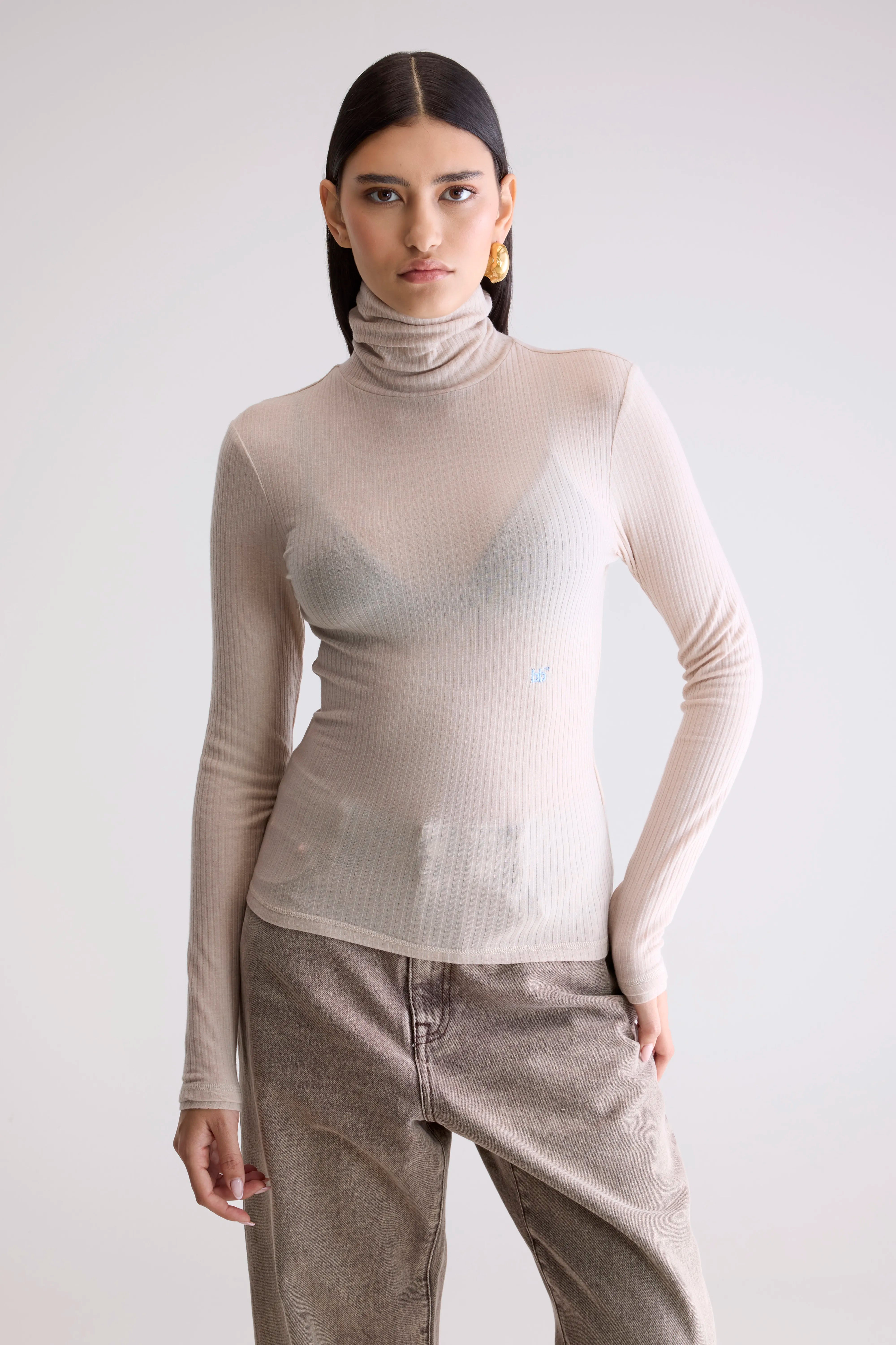 Vinay fitted t-shirt (252 / W / STONE)