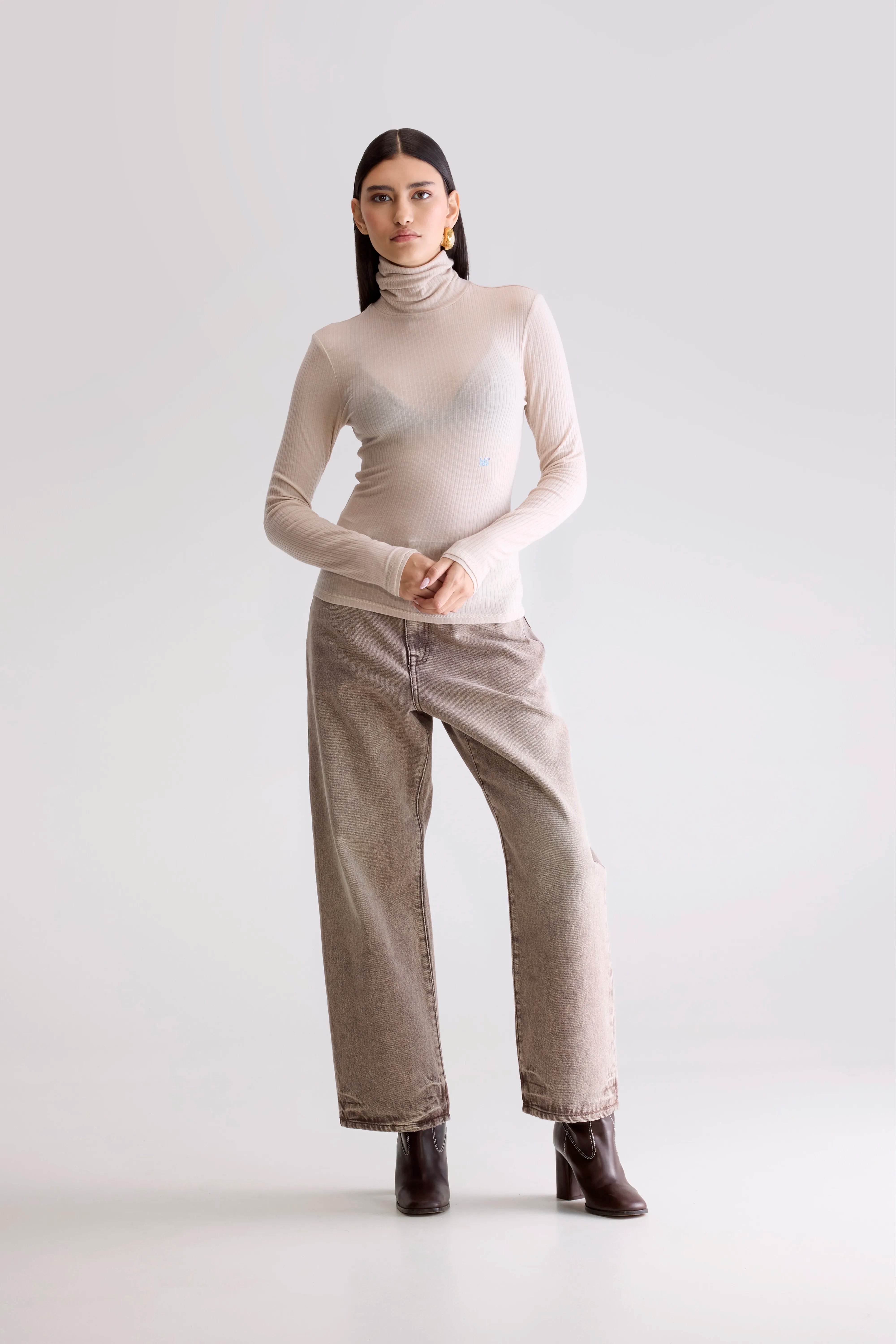 Vinay Fitted T-shirt - Stone For Women | Bellerose