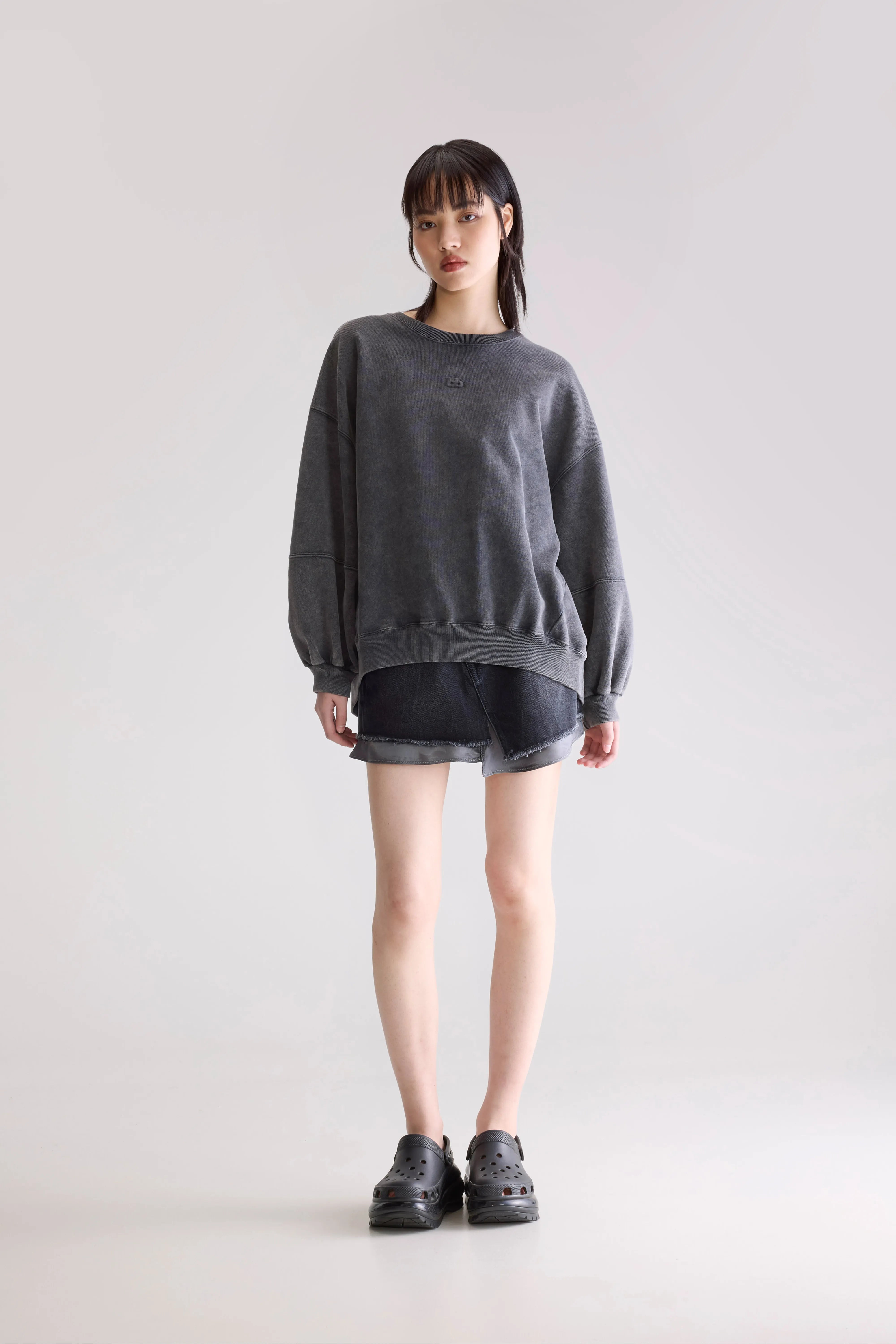 Trig Crewneck Sweatshirt - Black For Women | Bellerose