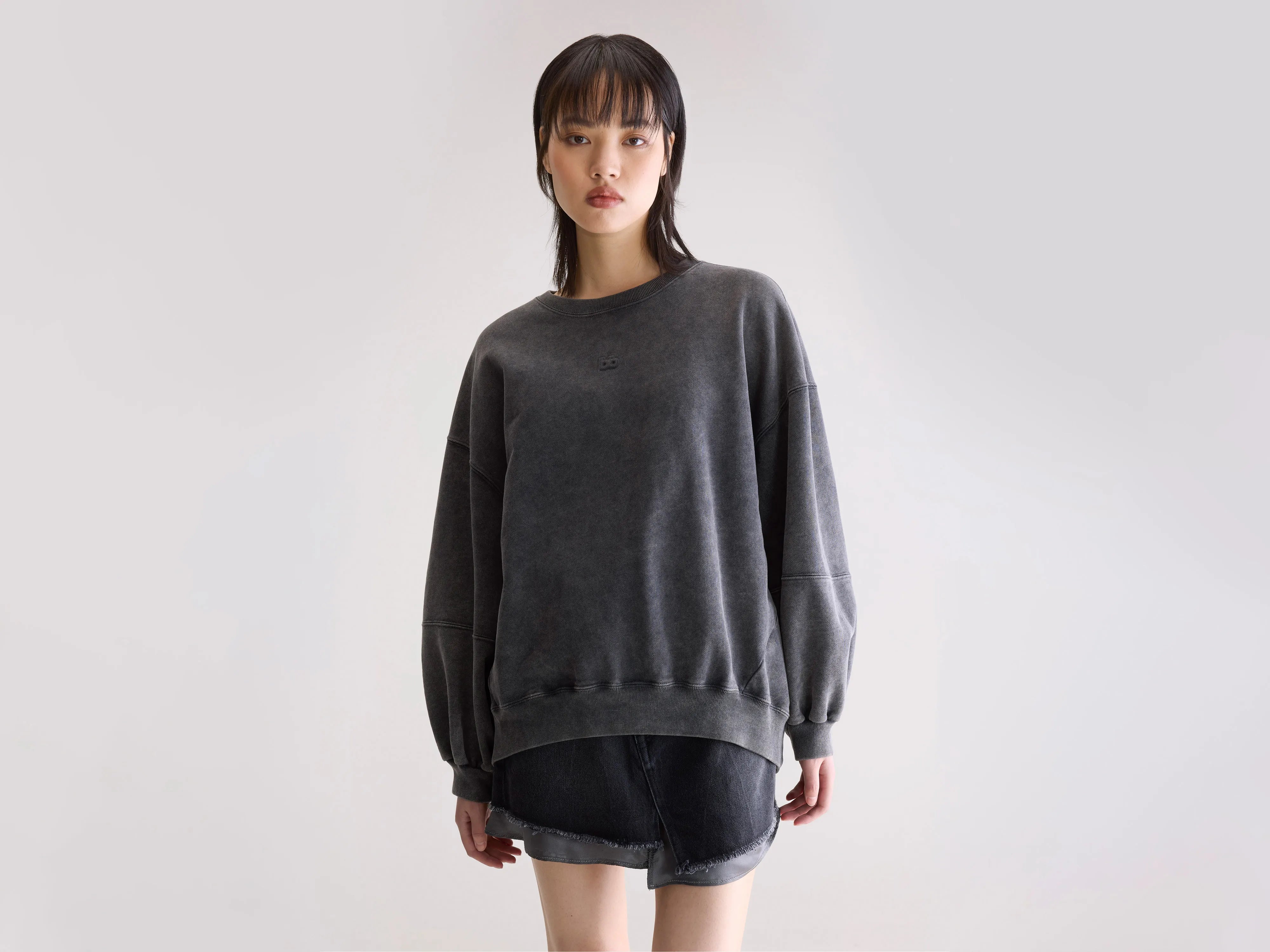 Trig crewneck sweatshirt (252 / W / BLACK)