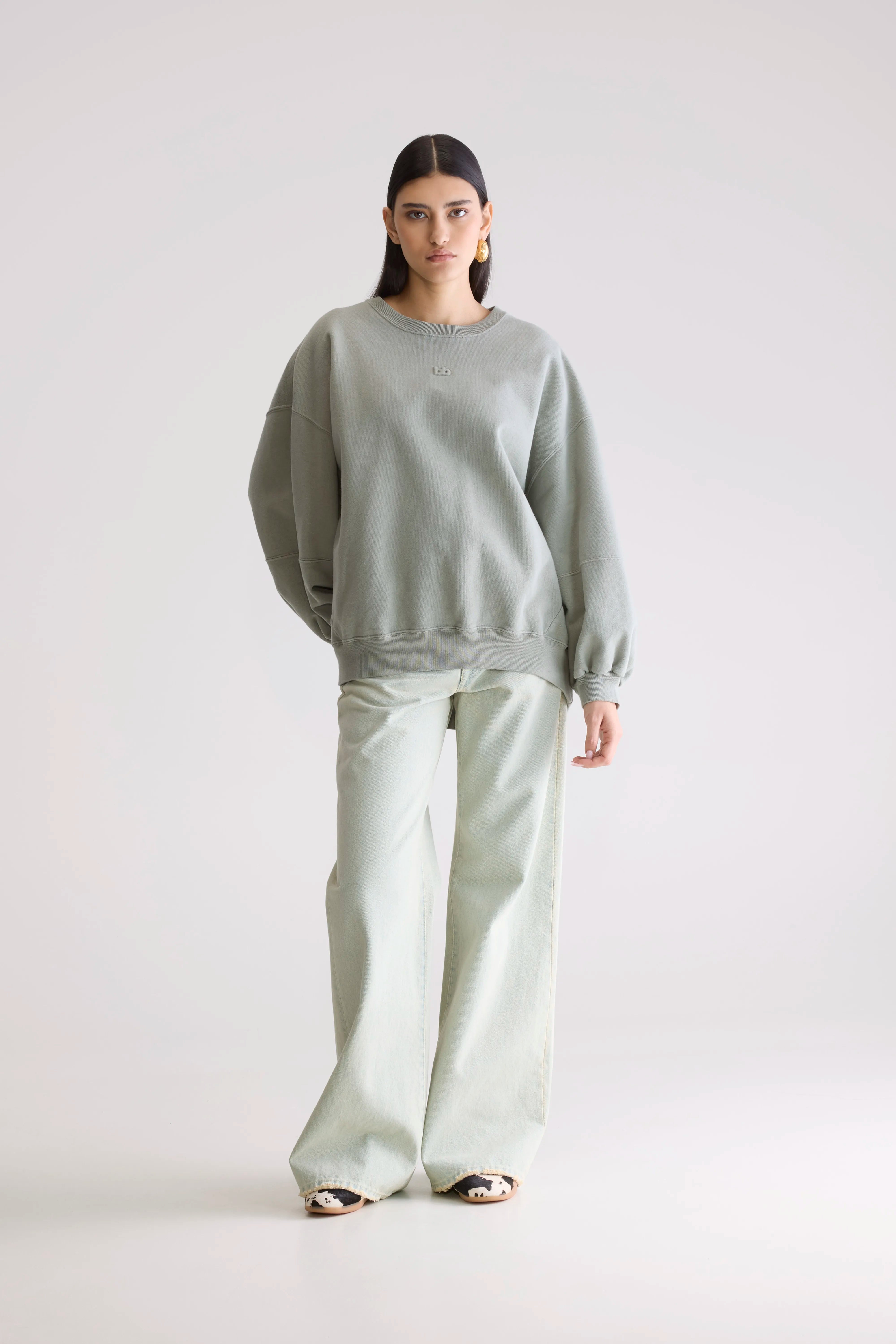 Trig Crewneck Sweatshirt - Mercury For Women | Bellerose